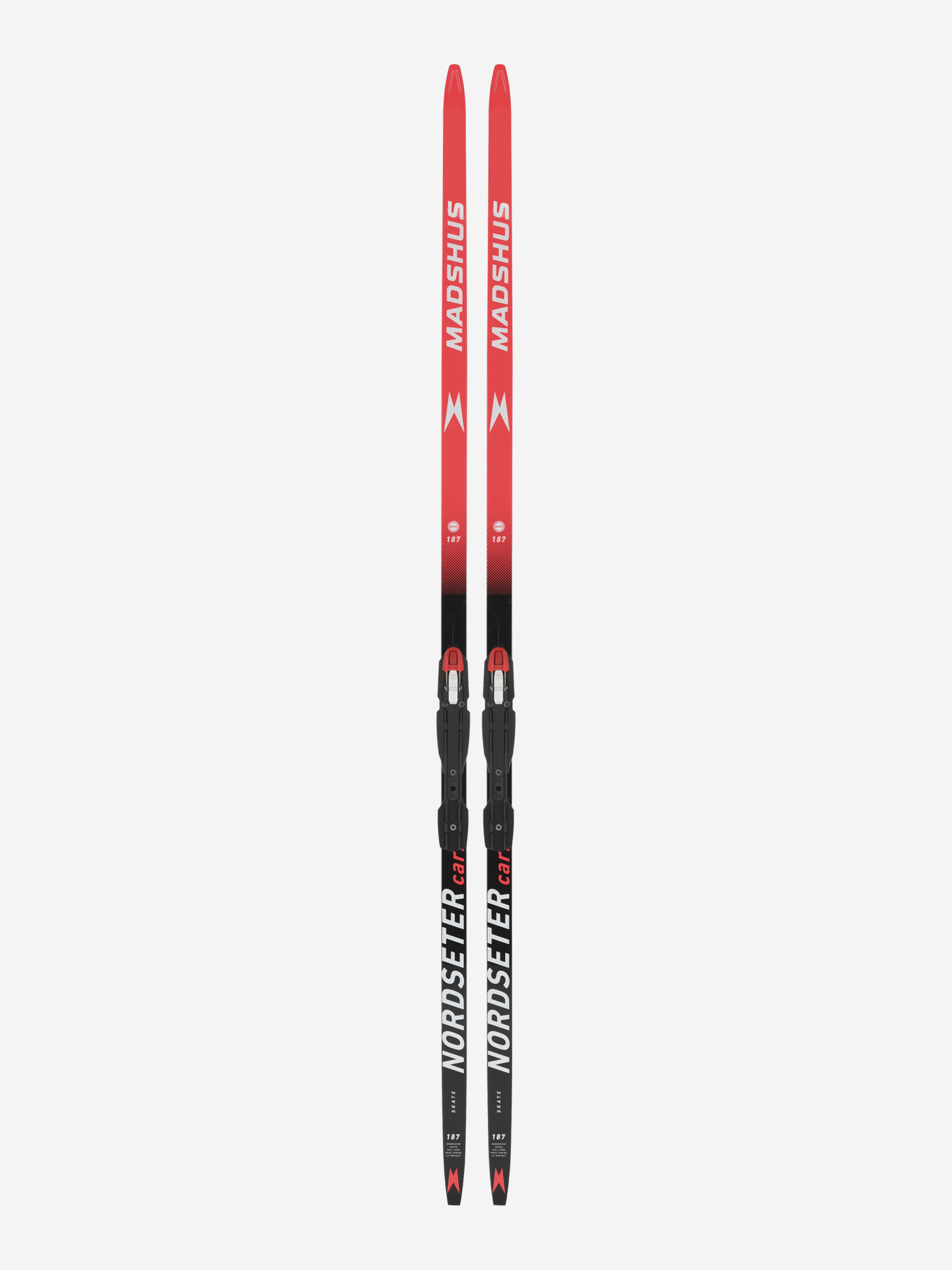 

Беговые лыжи Madshus Nordseter Carbon Skate + крепления NNN, Красный