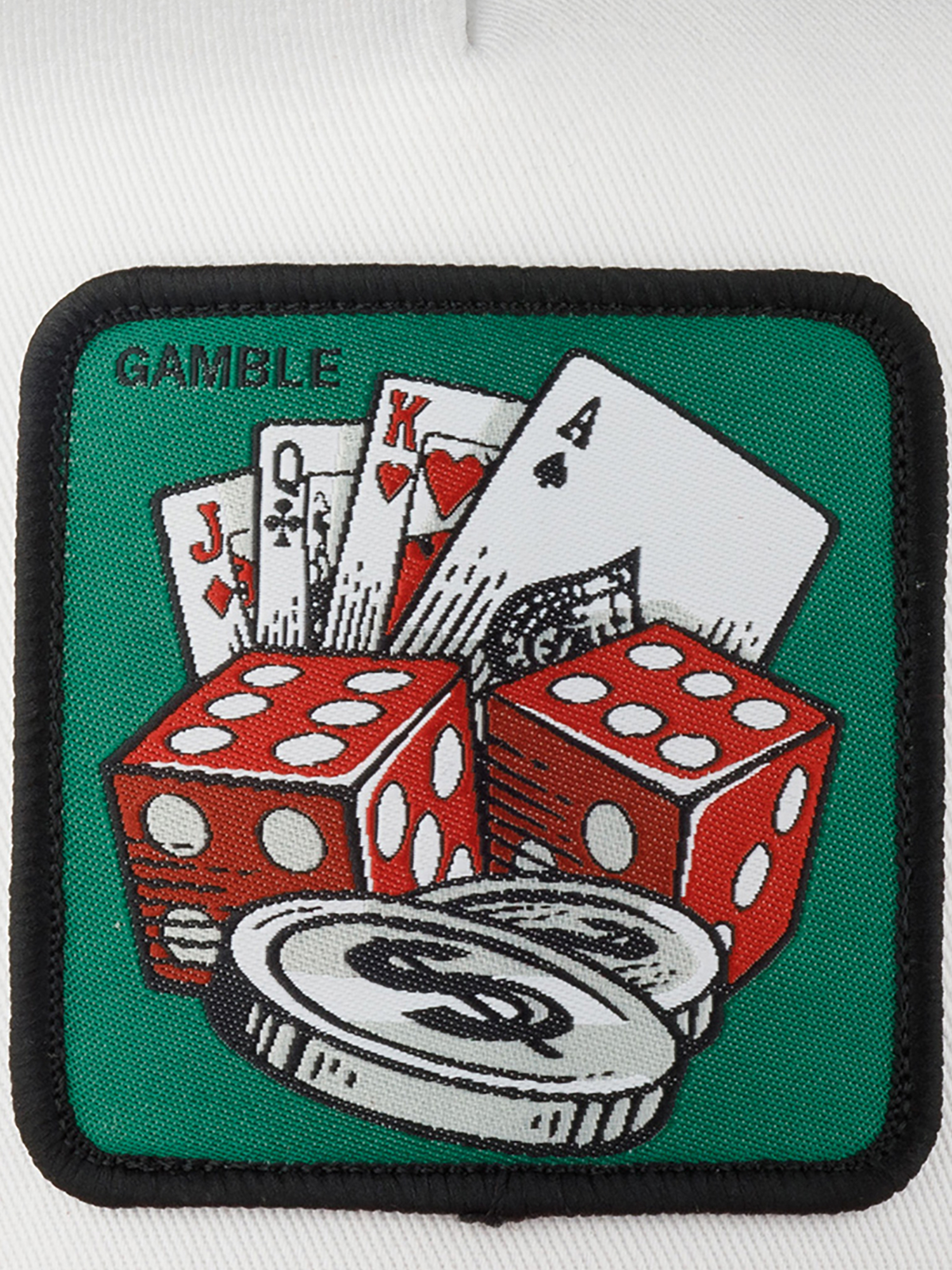 Бейсболка с сеточкой CAPSLAB CL4/1/CT/GAM Premium Gamble (белый), Белый 88-532XDOXC3H-48, размер Без размера - фото 5