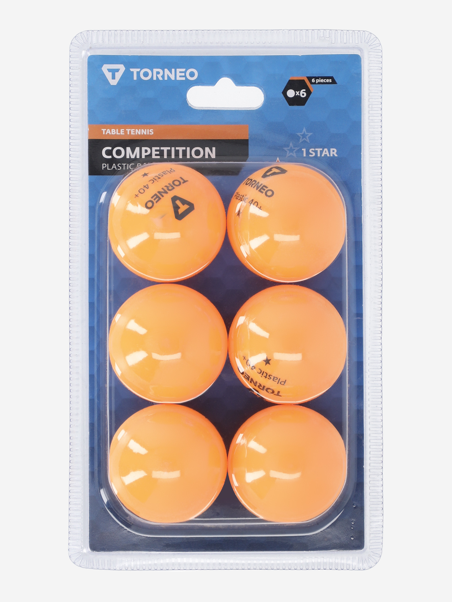

Мячи для настольного тенниса Torneo, 6 шт., Оранжевый