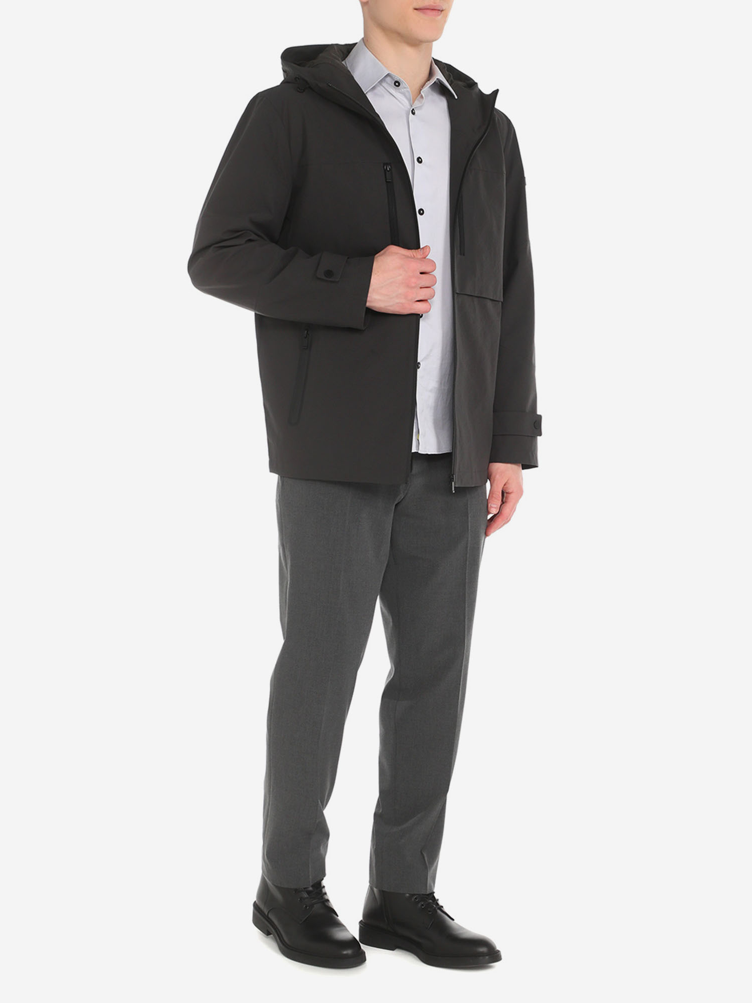 Мужская ветровка MAISON DAVID (водонепроницаемый текстиль), Серый ветровка мужская adidas