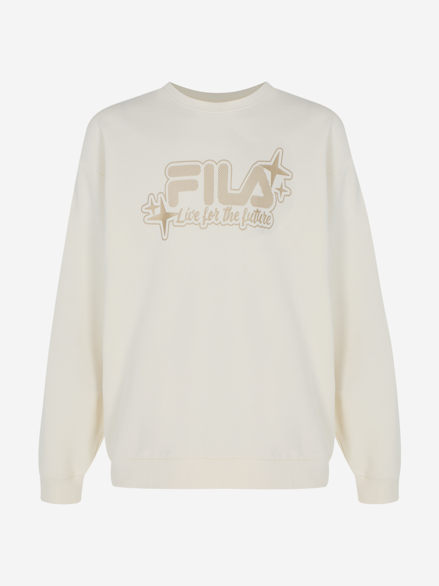 фото Свитшот для девочек fila, бежевый