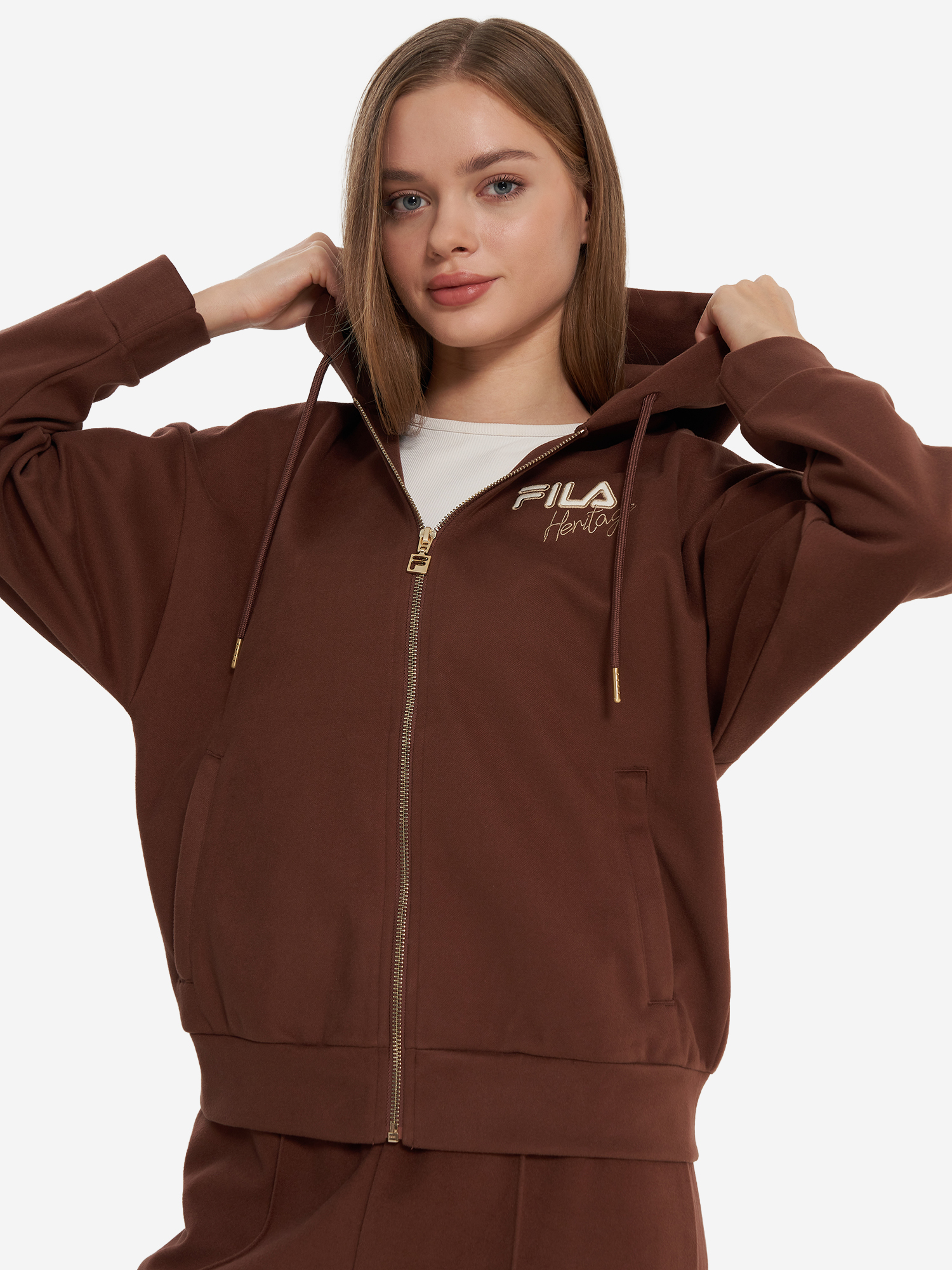 Толстовка FILA, коричневый, арт. 136782fla-t4