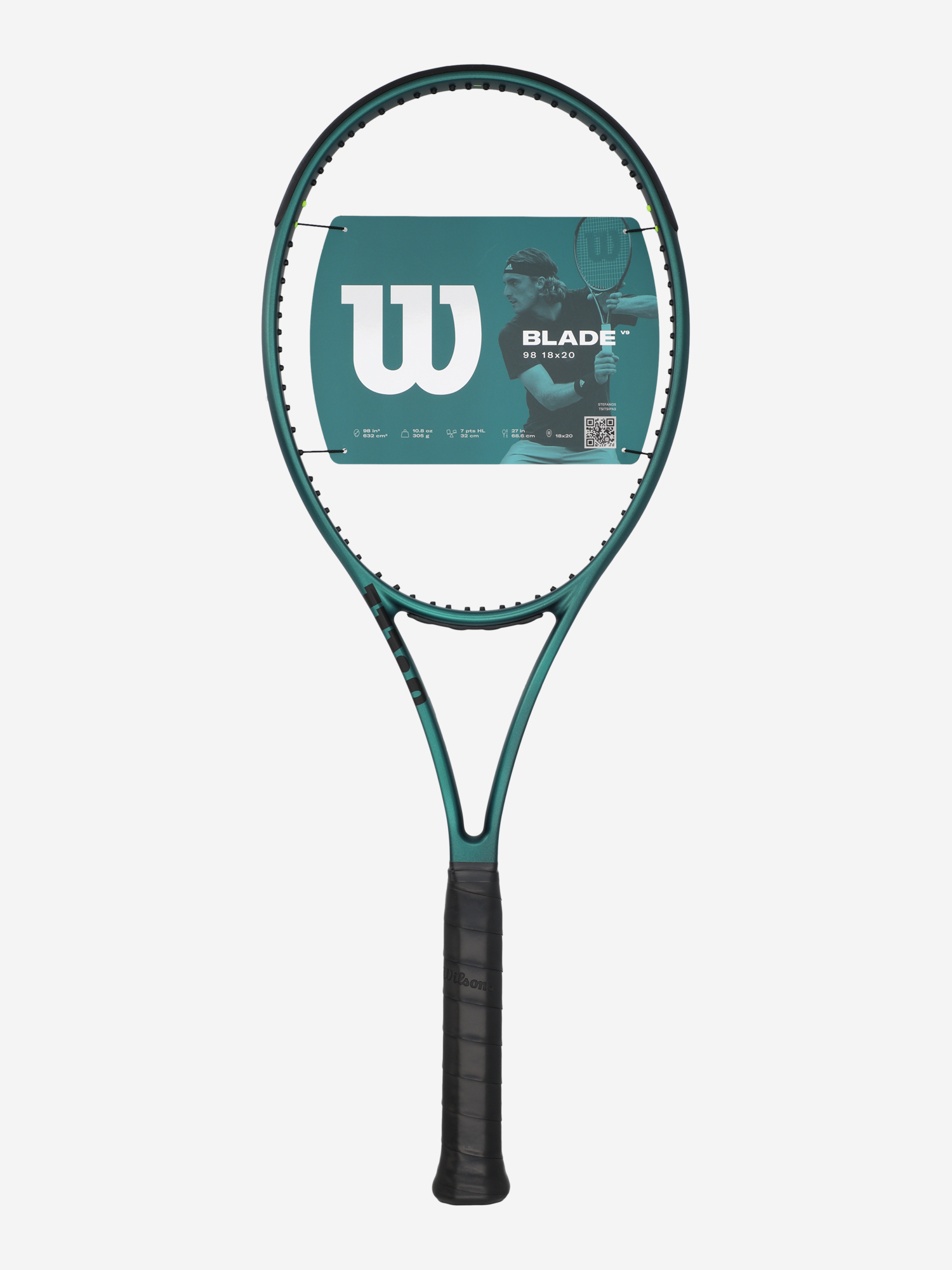 

Ракетка для большого тенниса Wilson Blade 98 V9 27", Зеленый