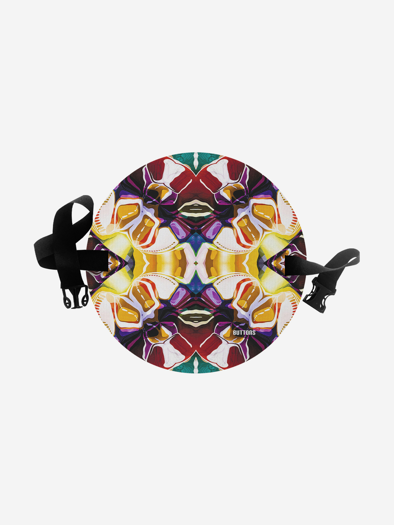 Сидушка туристическая круглая с рисунком, Мультицвет