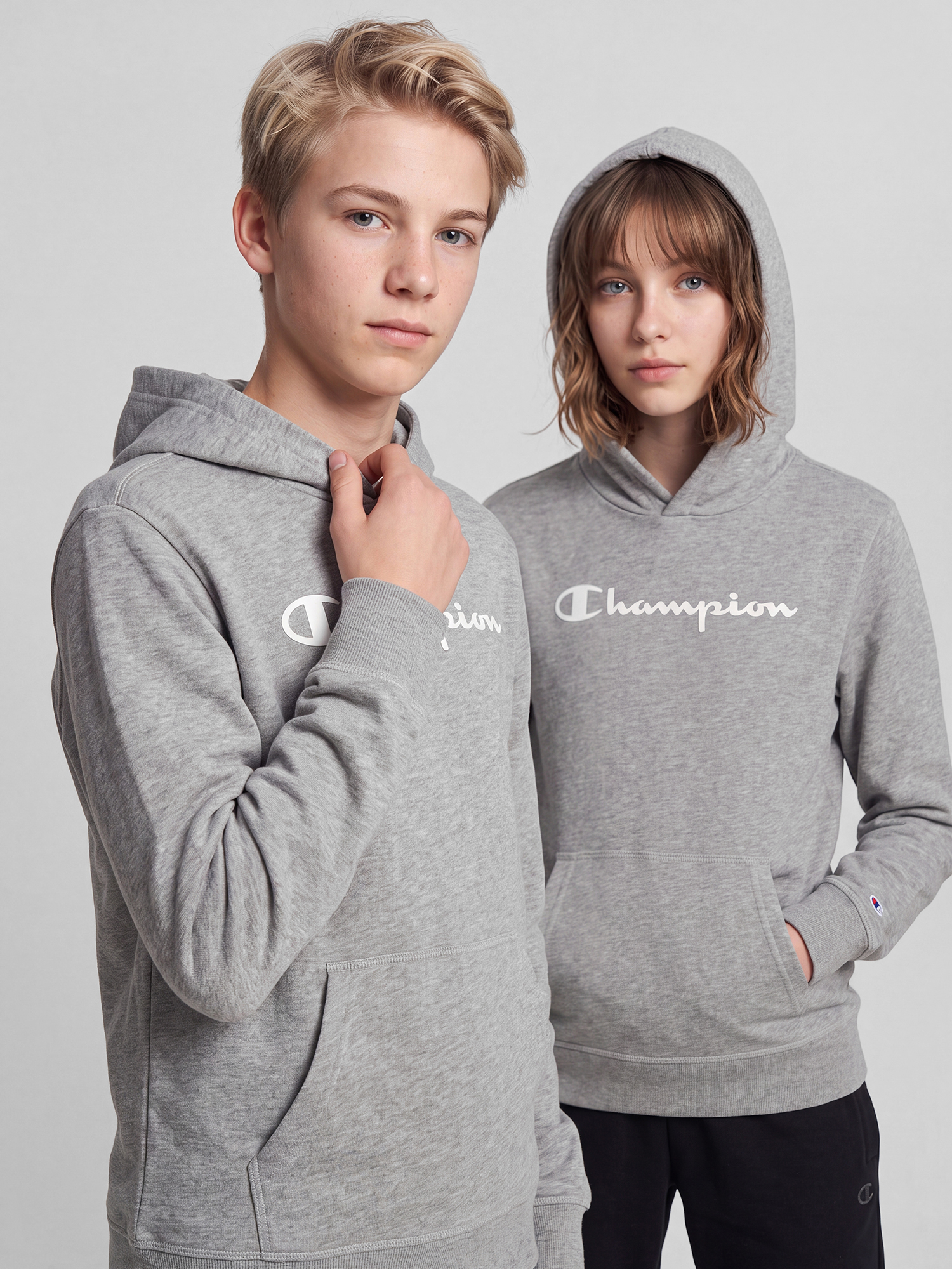 Худи детская Champion, Серый
