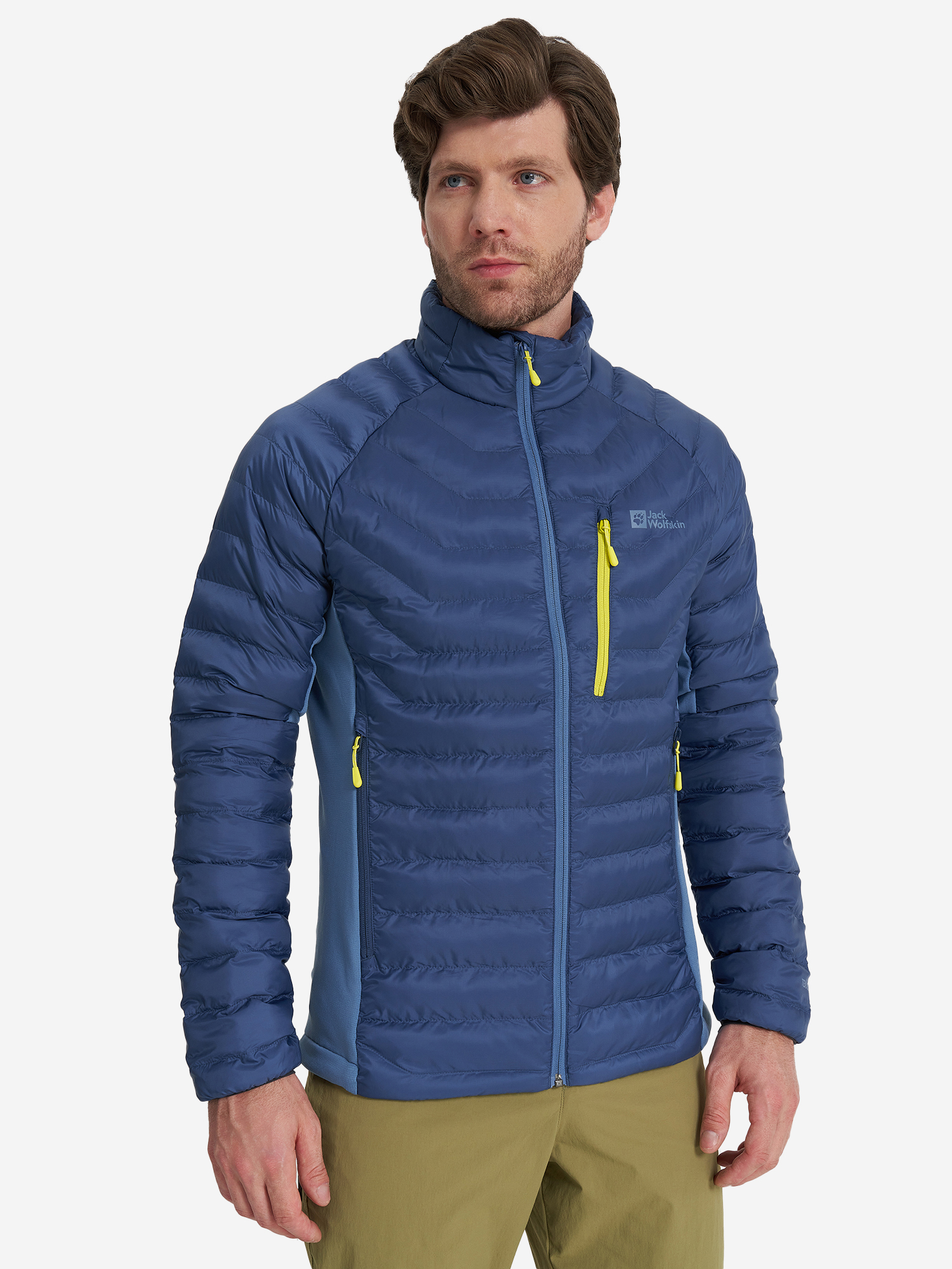 Куртка утепленная мужская Jack Wolfskin Routeburn Pro, Синий 1206862J01-1292, размер RUS 50-52 - фото 2