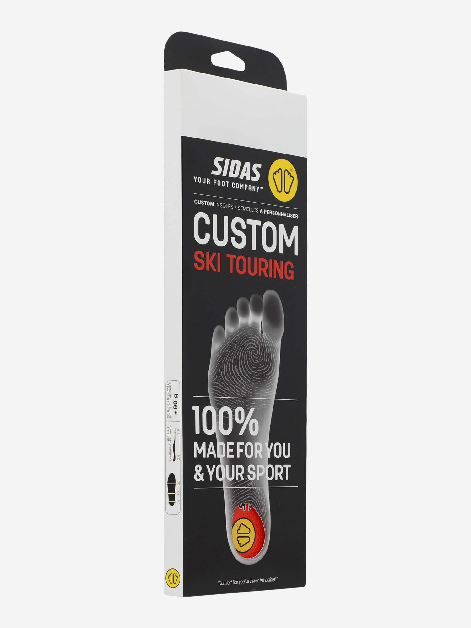 фото Стельки sidas custom ski, черный