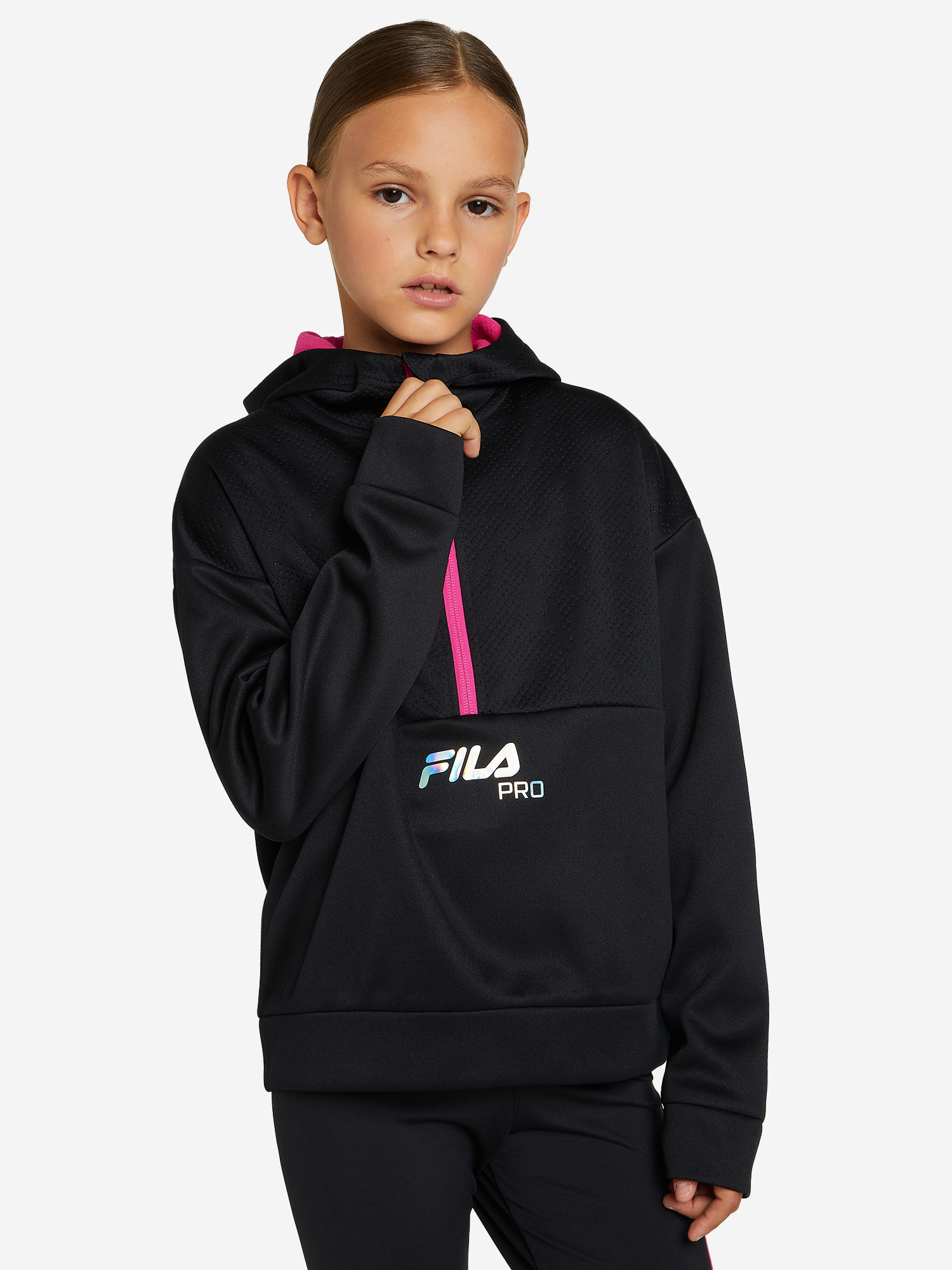 Толстовка для девочек FILA, Черный