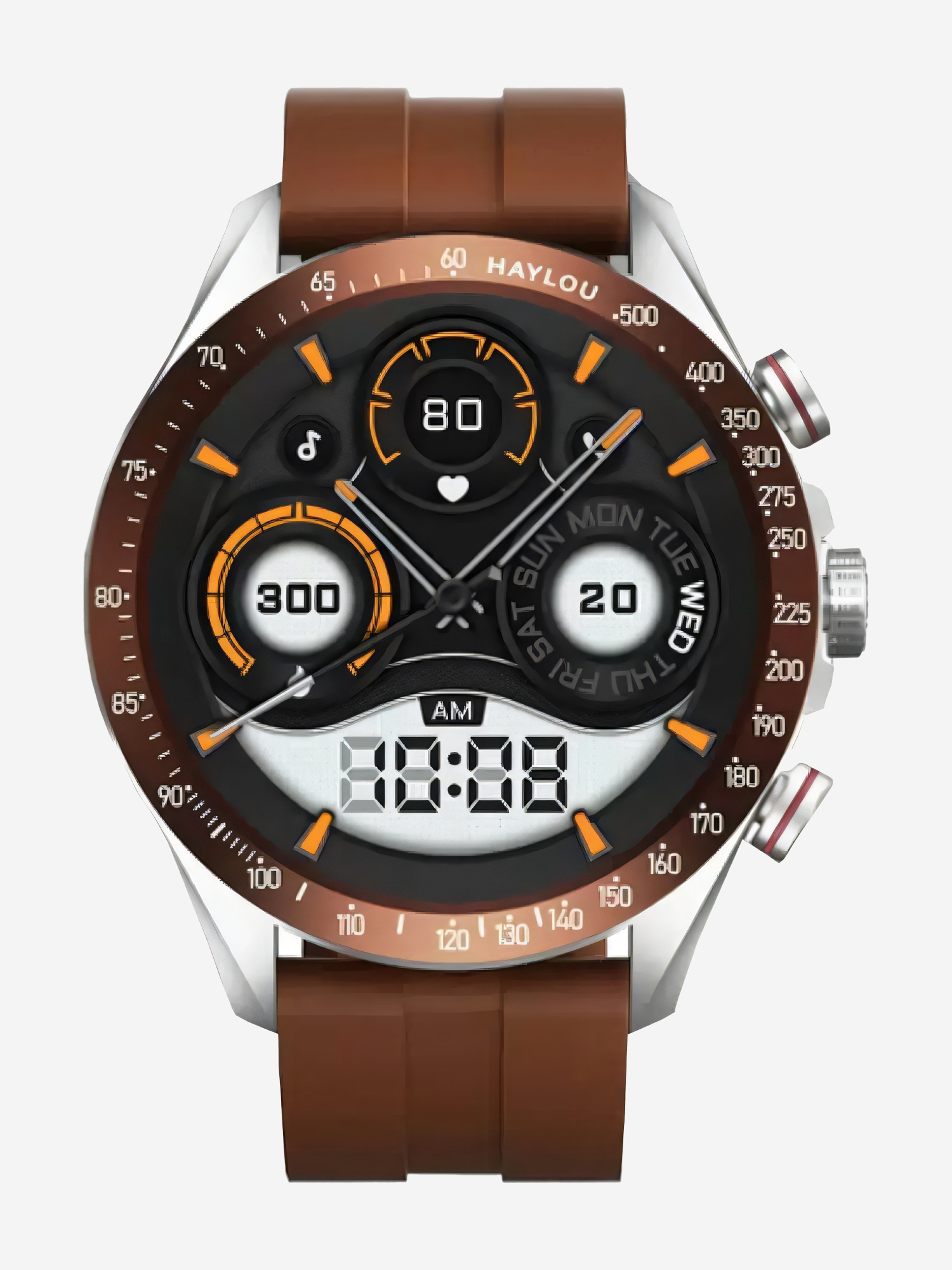 

Умные часы Xiaomi HAYLOU Smart Watch LS18, коричневые EU, Коричневый