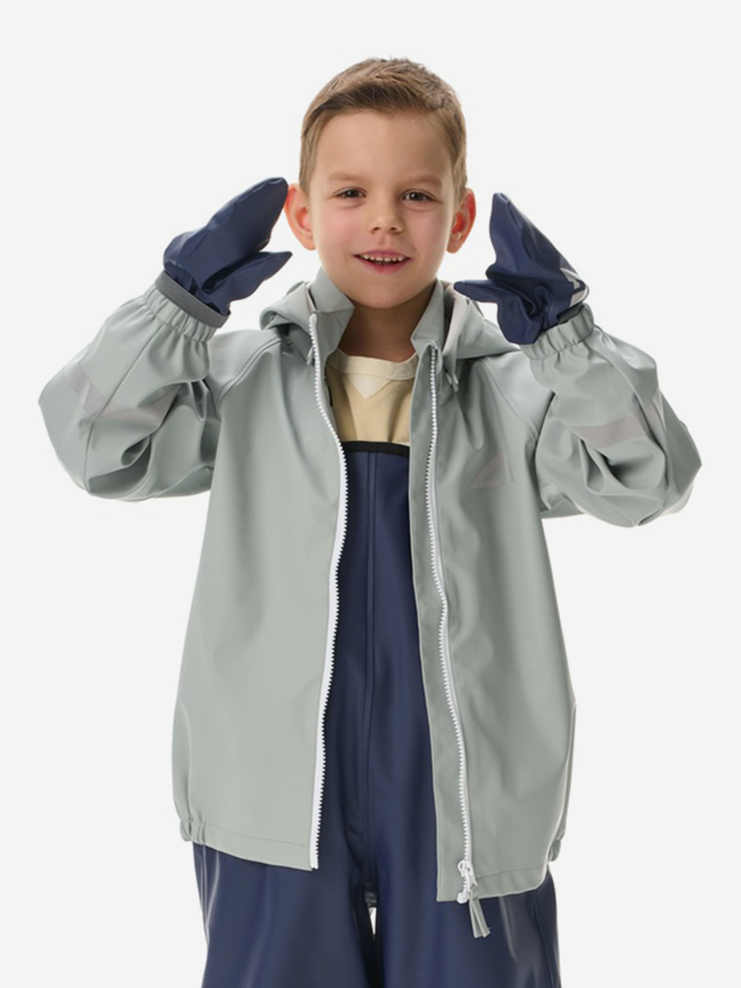 Куртка-дождевик детская Oldos, Серый