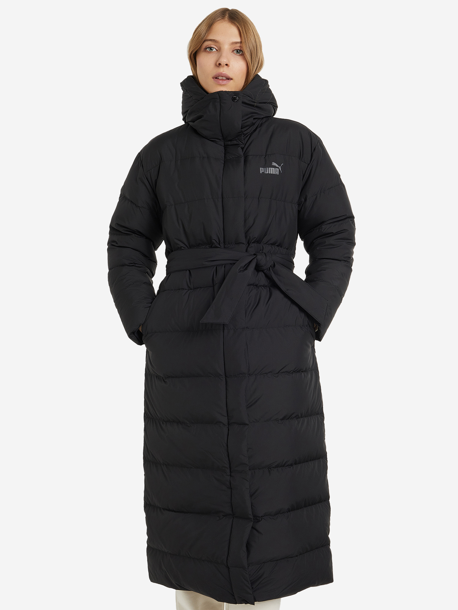 

Пальто пуховое женское PUMA Long Hooded, Черный