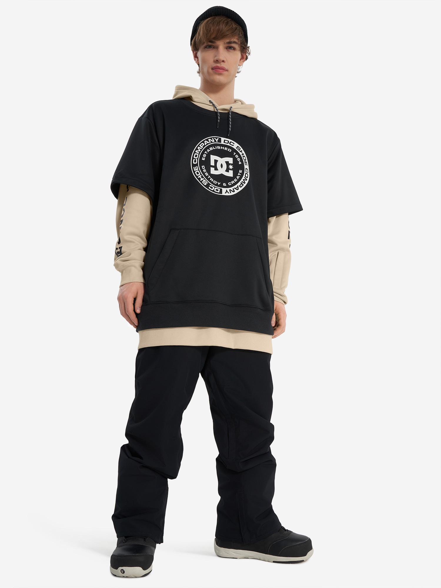 фото Худи мужское dc shoes dryden, черный