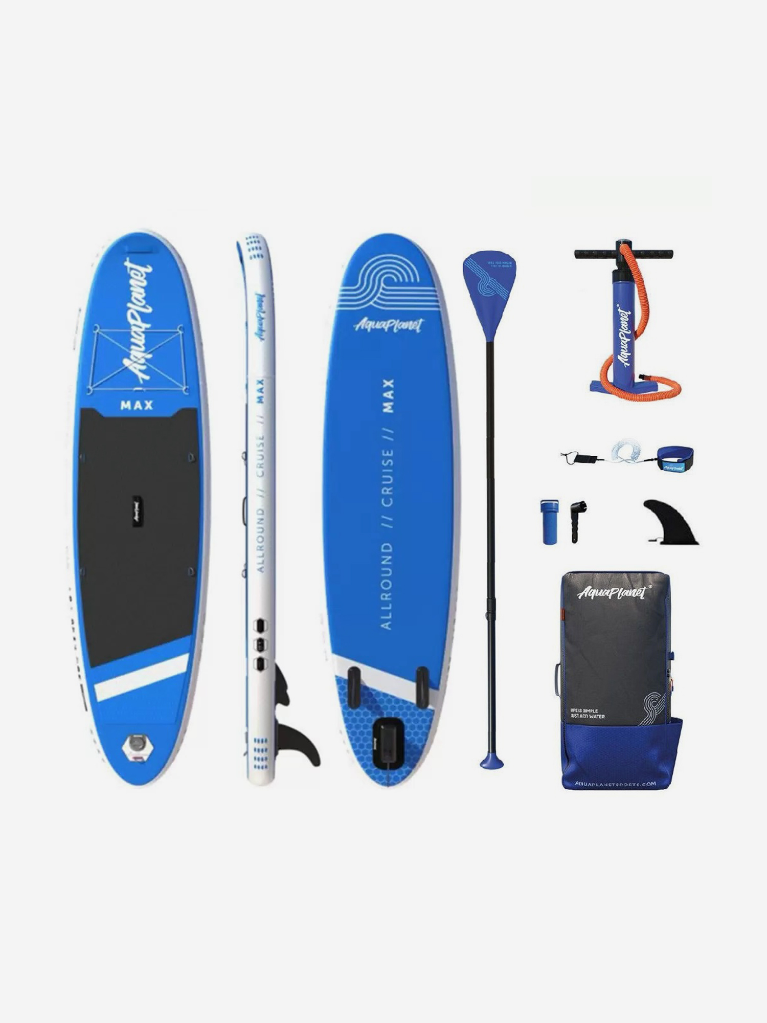 

SUP-доска Aquaplanet MAX 10'6 Blue, Синий
