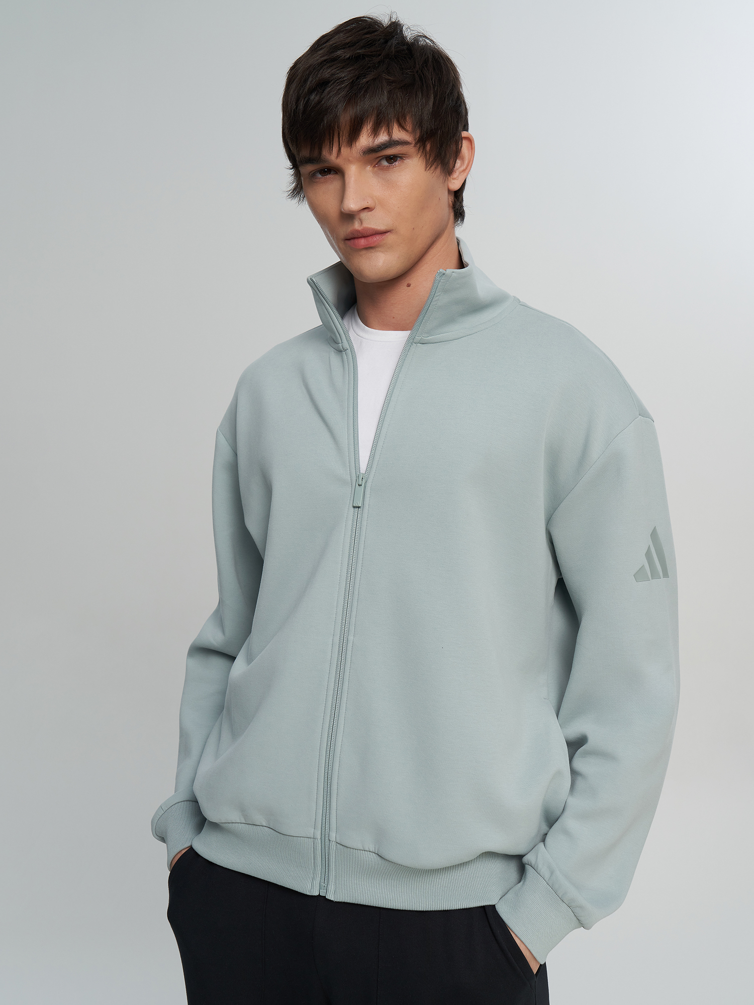 Изображение товара Мужская толстовка adidas на молнии для спорта и повседневной носки