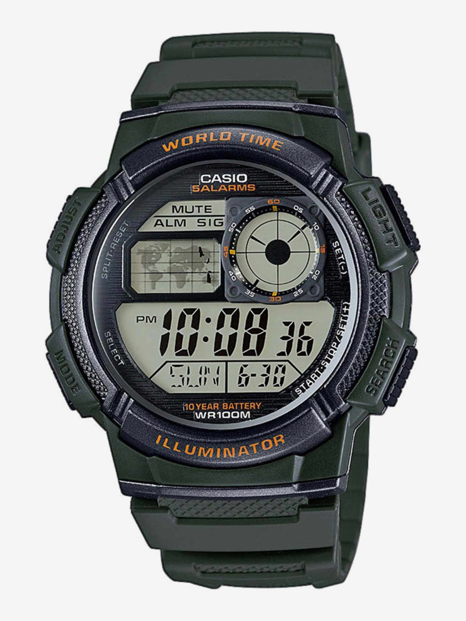 Изображение товара Спортивные часы CASIO AE-1000WVGDGC0D-3A с подсветкой и календарем