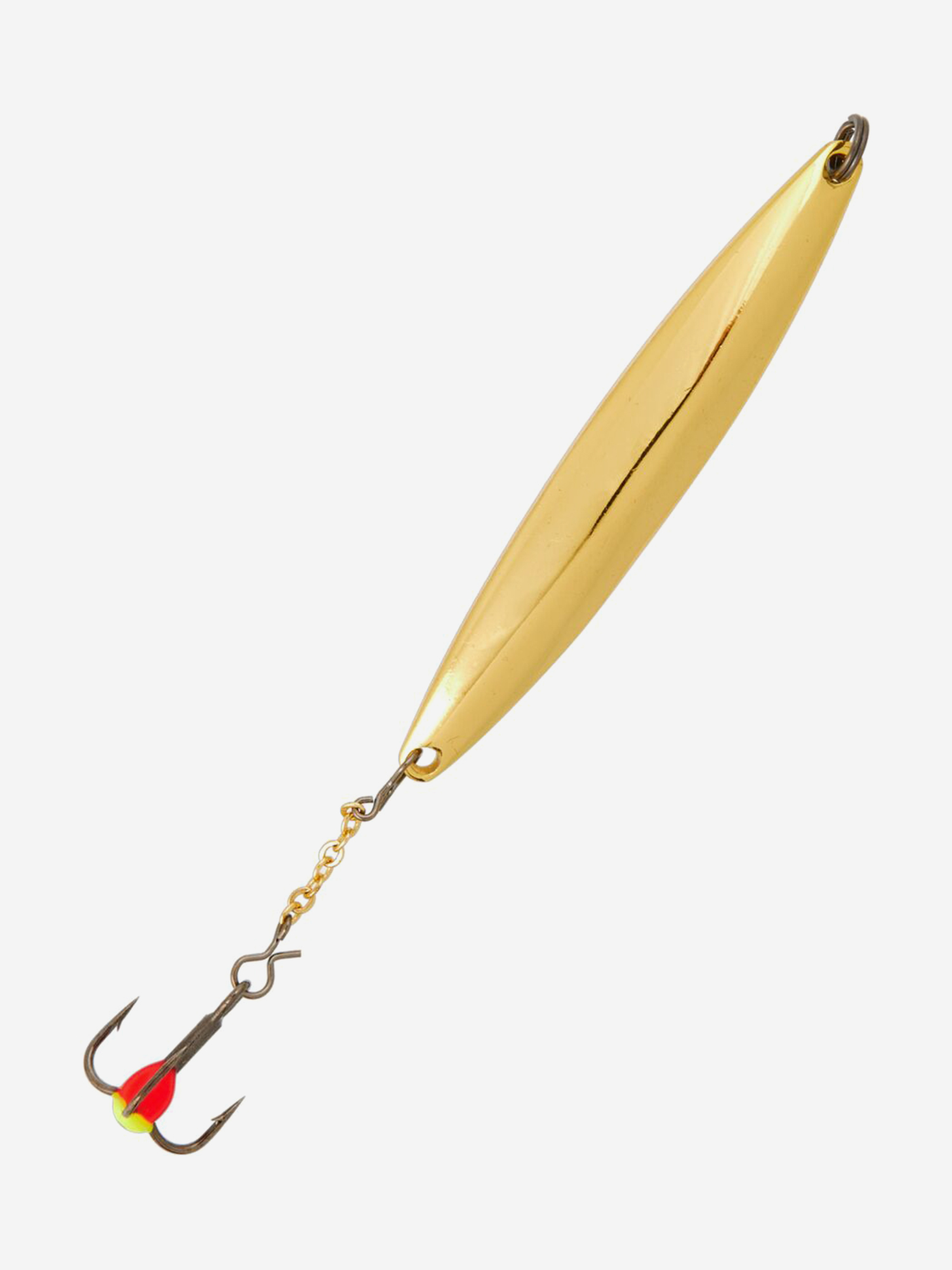 Изображение товара Блесна вертикальная зимняя Lucky John NAIL BLADE с цепочкой и тройником, длина 45 мм G, блистер