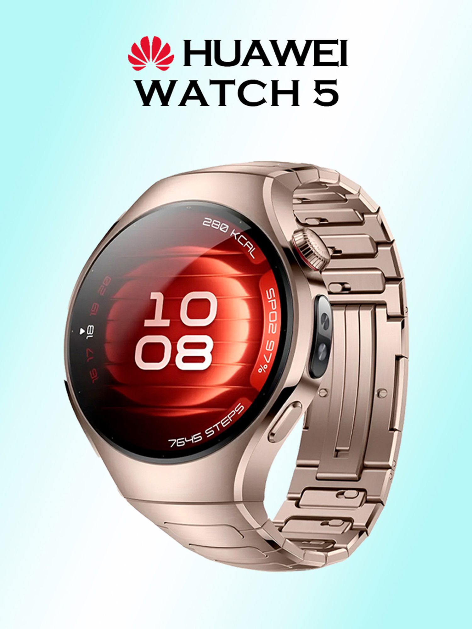 

Умные часы HUAWEI Watch 5, 42 мм, песочный, Желтый