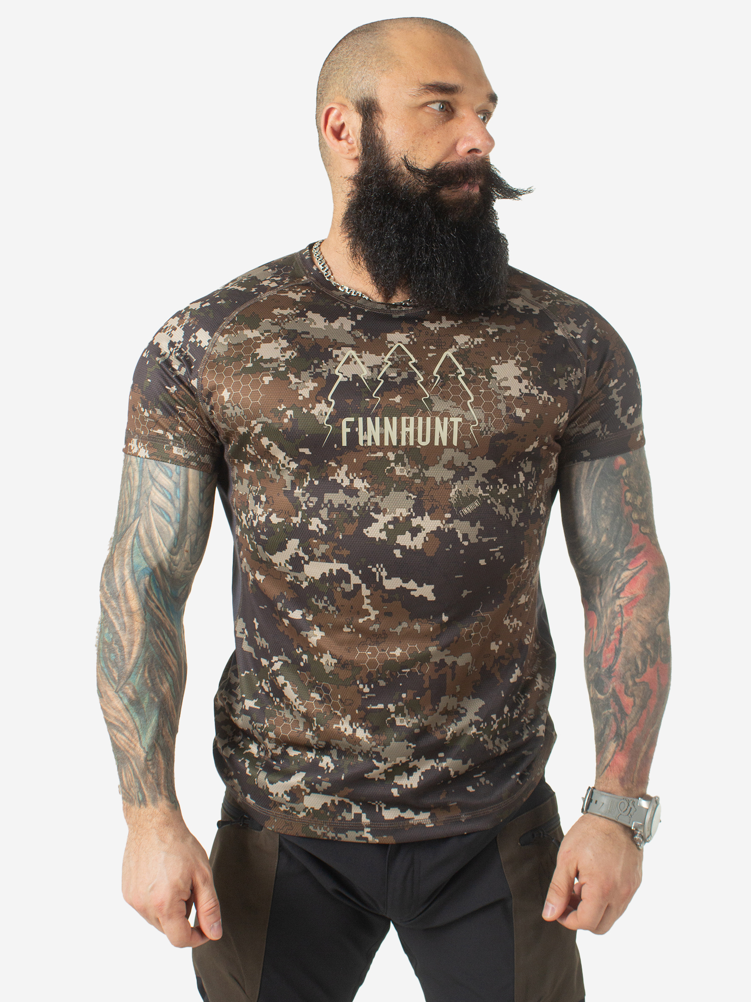 

Футболка мужская FINNHUNT Mesh T-shirt, Мультицвет
