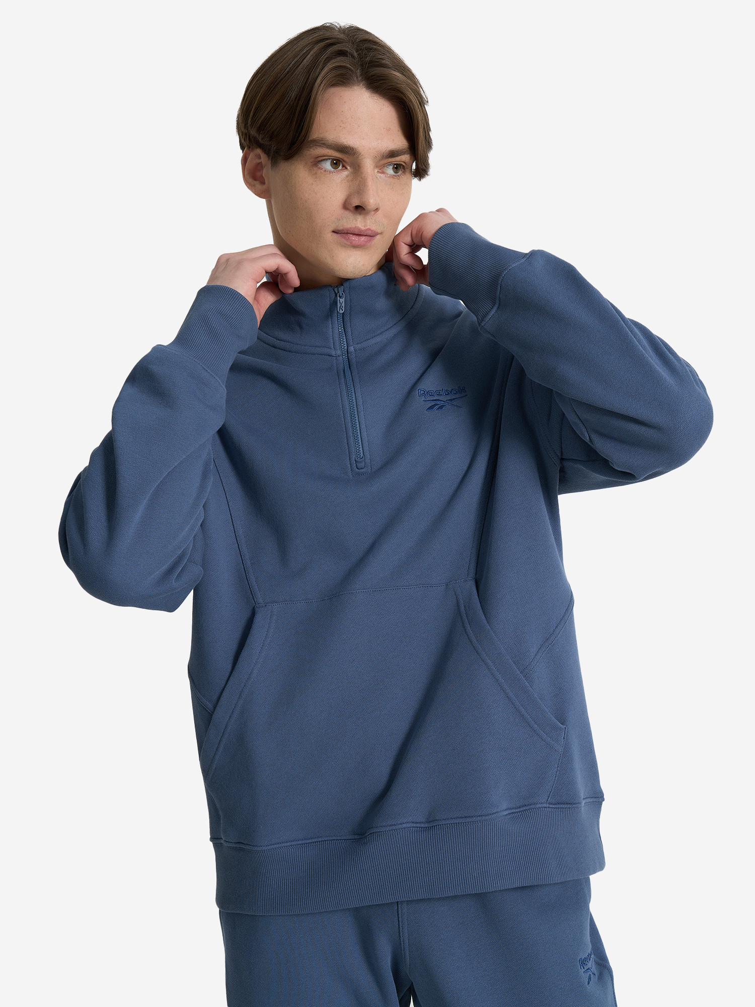 

Толстовка мужская Reebok Icon Elements Quarter, Синий