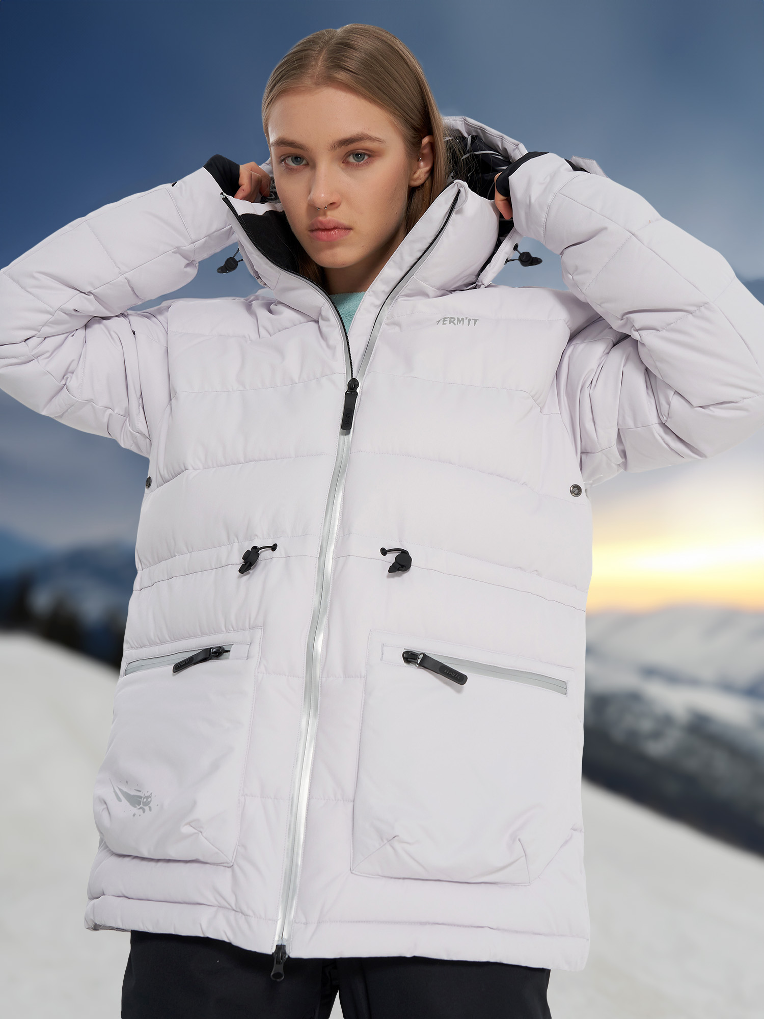 

Пуховик женский Termit, Розовый