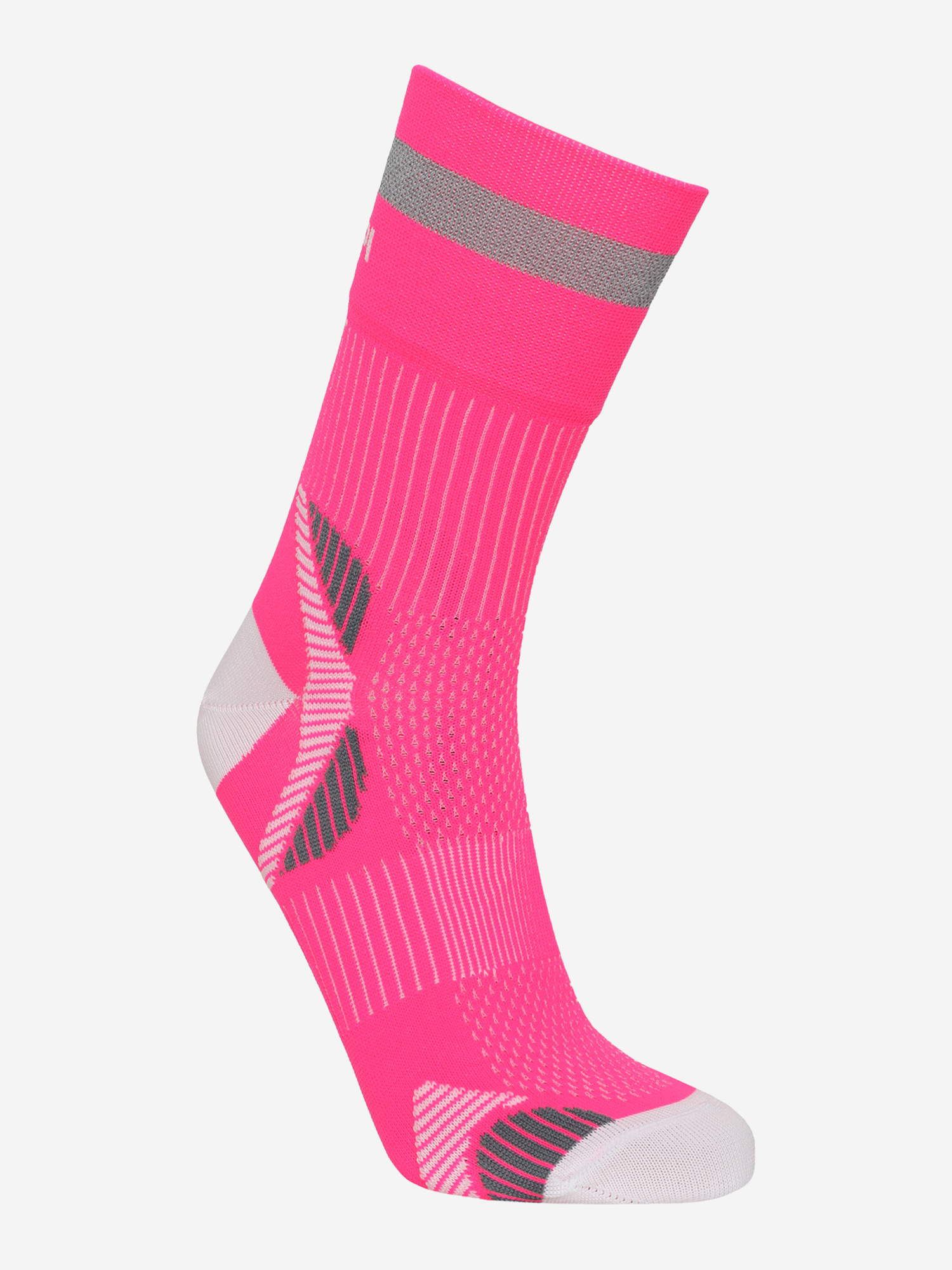 

Носки Accapi Running Reflective Crew Pink Fluo/White, Розовый
