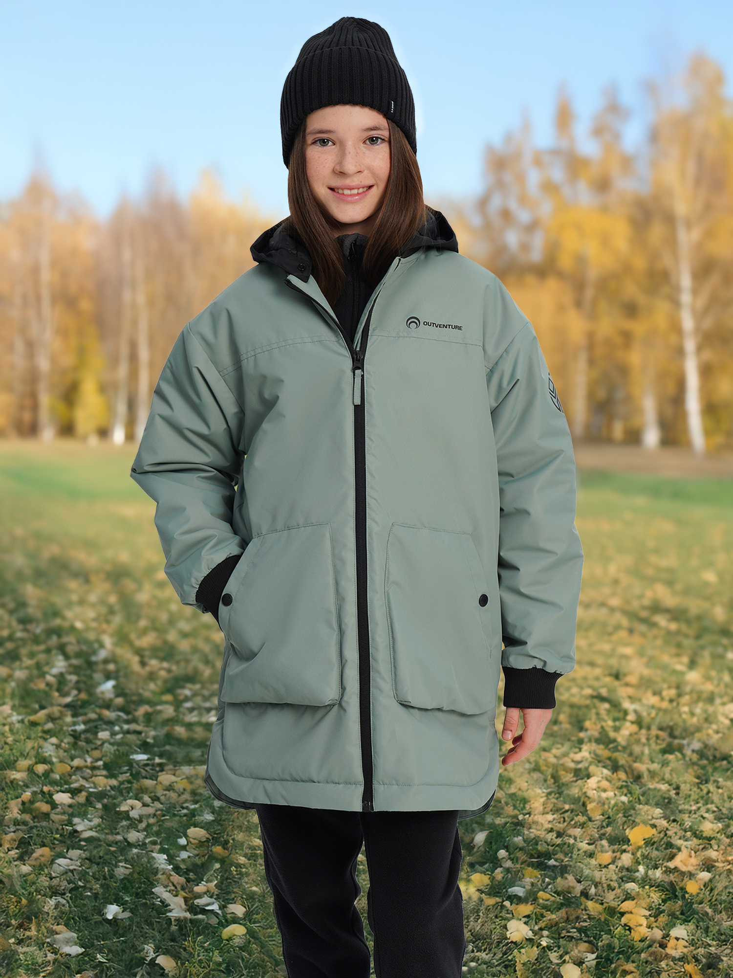 

Куртка утепленная для девочек Outventure, Зеленый