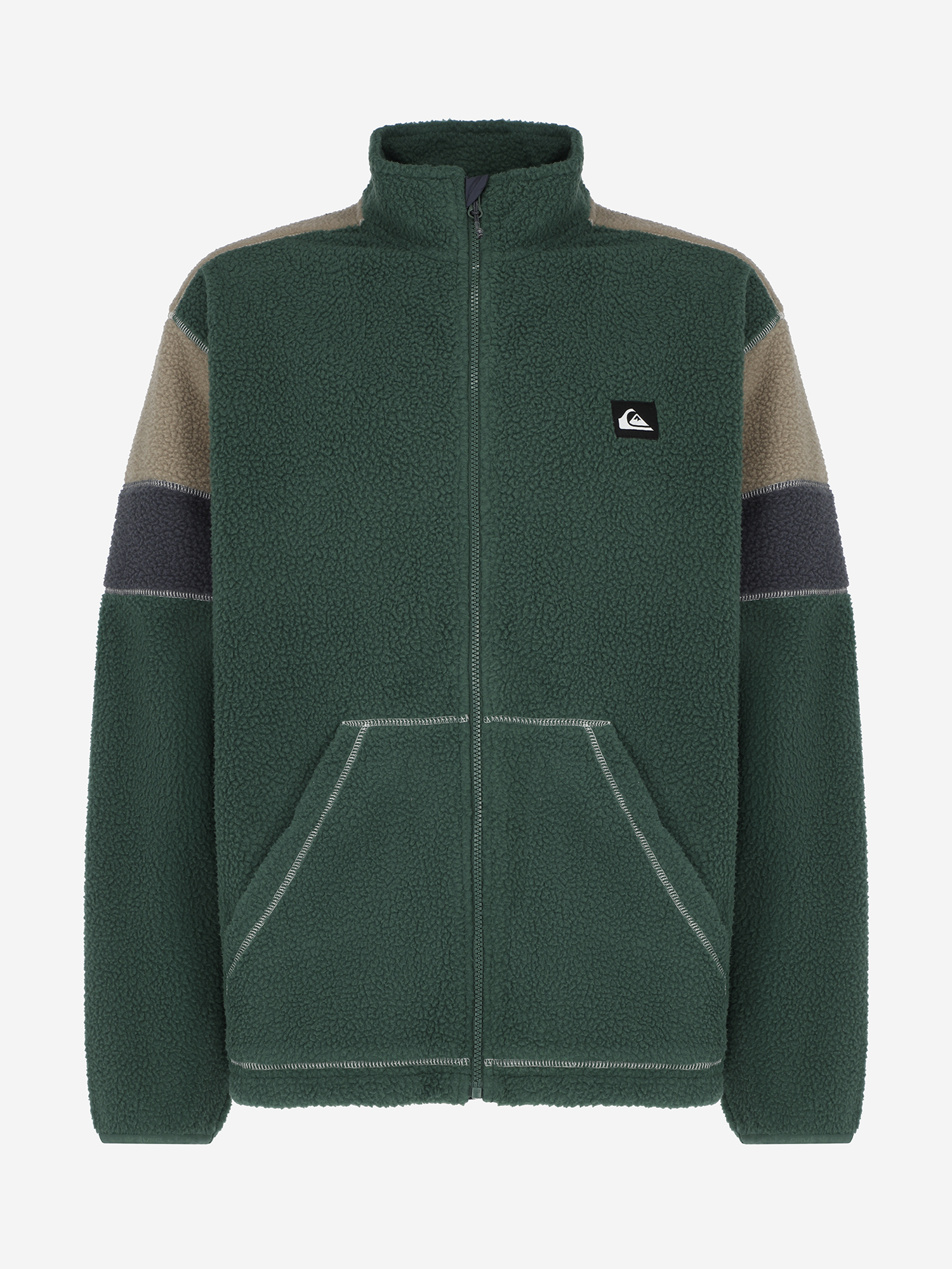 Джемпер флисовый мужской Quiksilver Clean Coast Block Зеленый 9999₽
