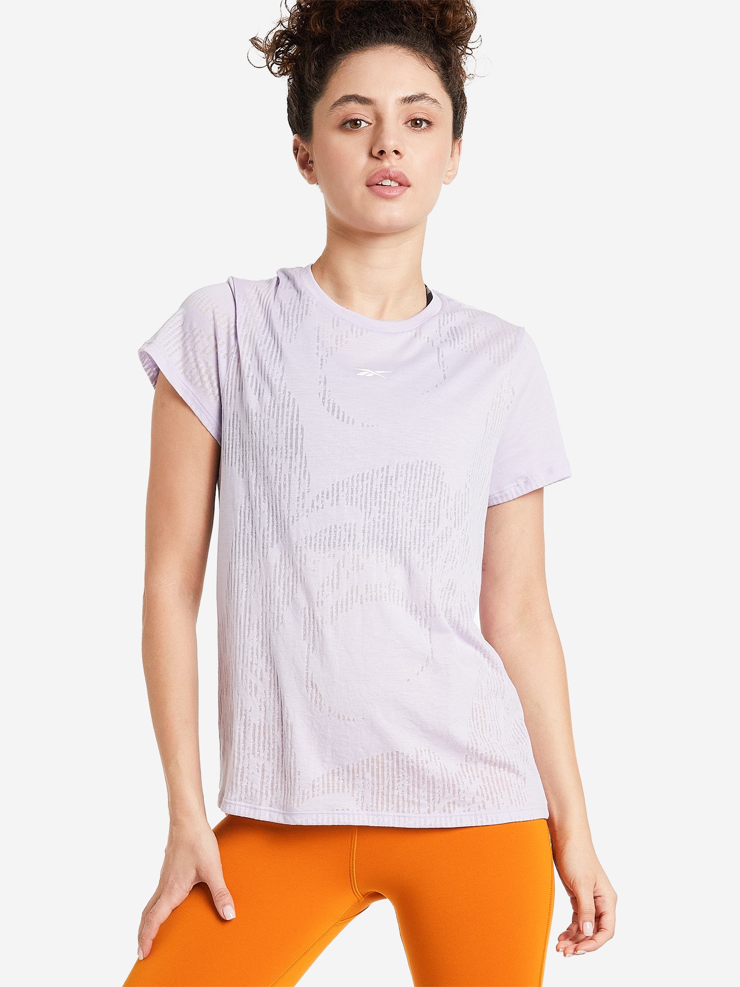 

Футболка женская Reebok Burnout Tee, Фиолетовый