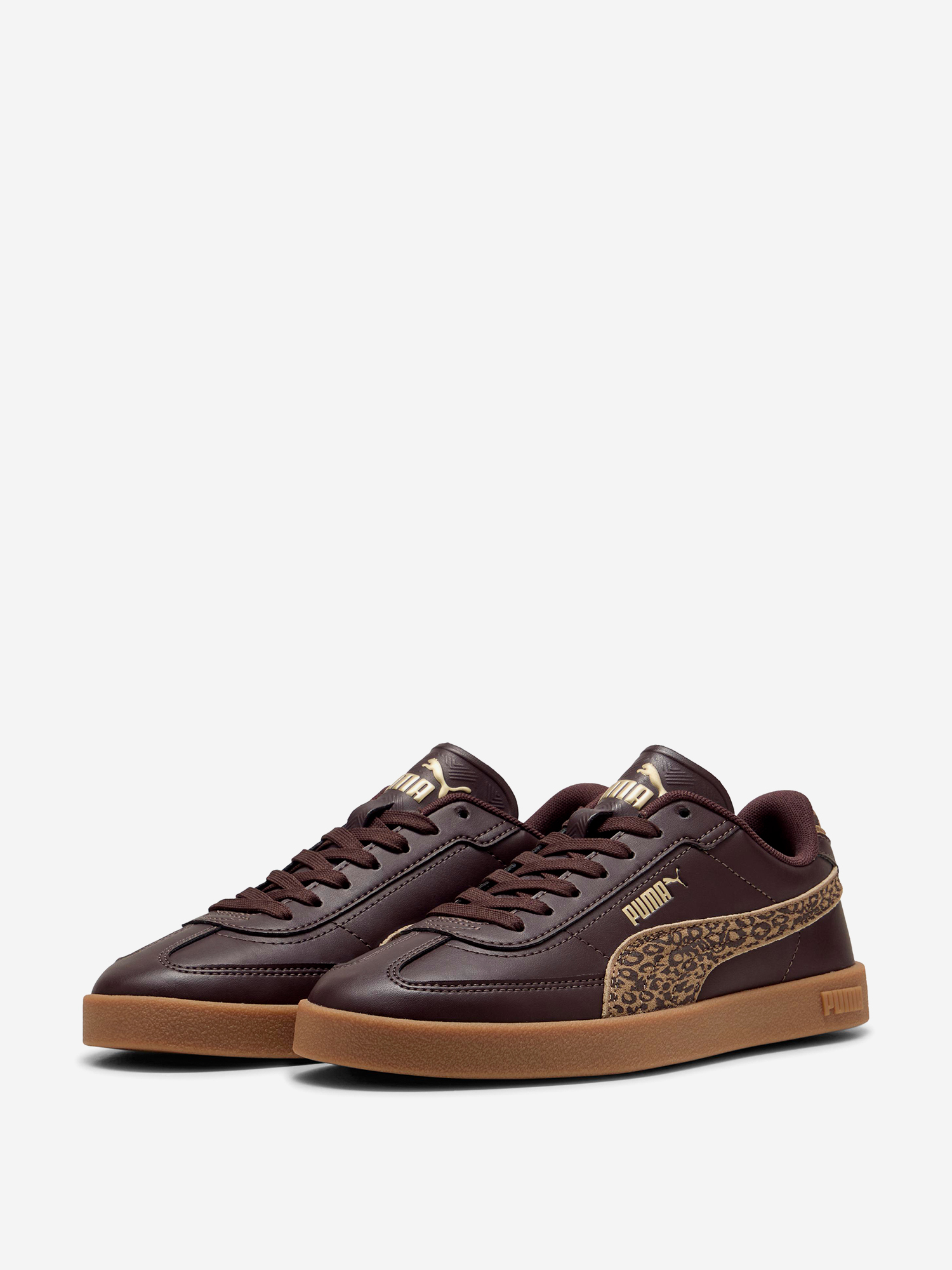 Кеды женские PUMA Club II Era Feline, Коричневый 2