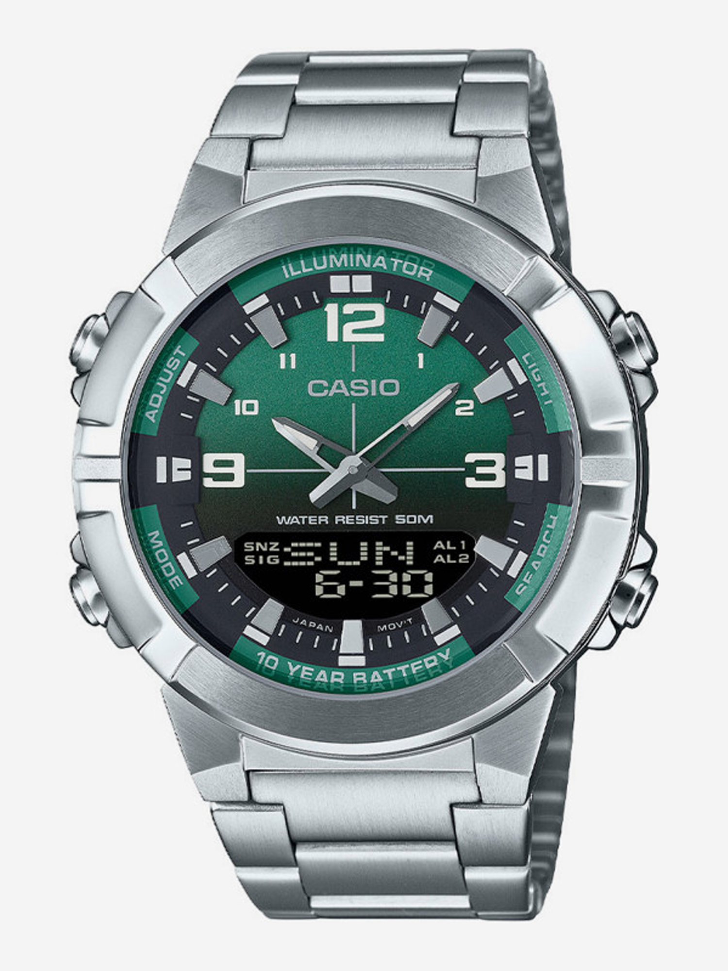 Изображение товара Спортивные часы CASIO AMW-870DA-3A водонепроницаемые для фитнеса и водных видов спорта