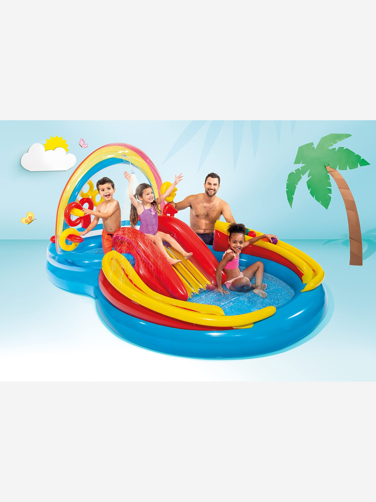 Изображение товара Детский игровой центр Intex 57453 Радуга для отдыха на воде