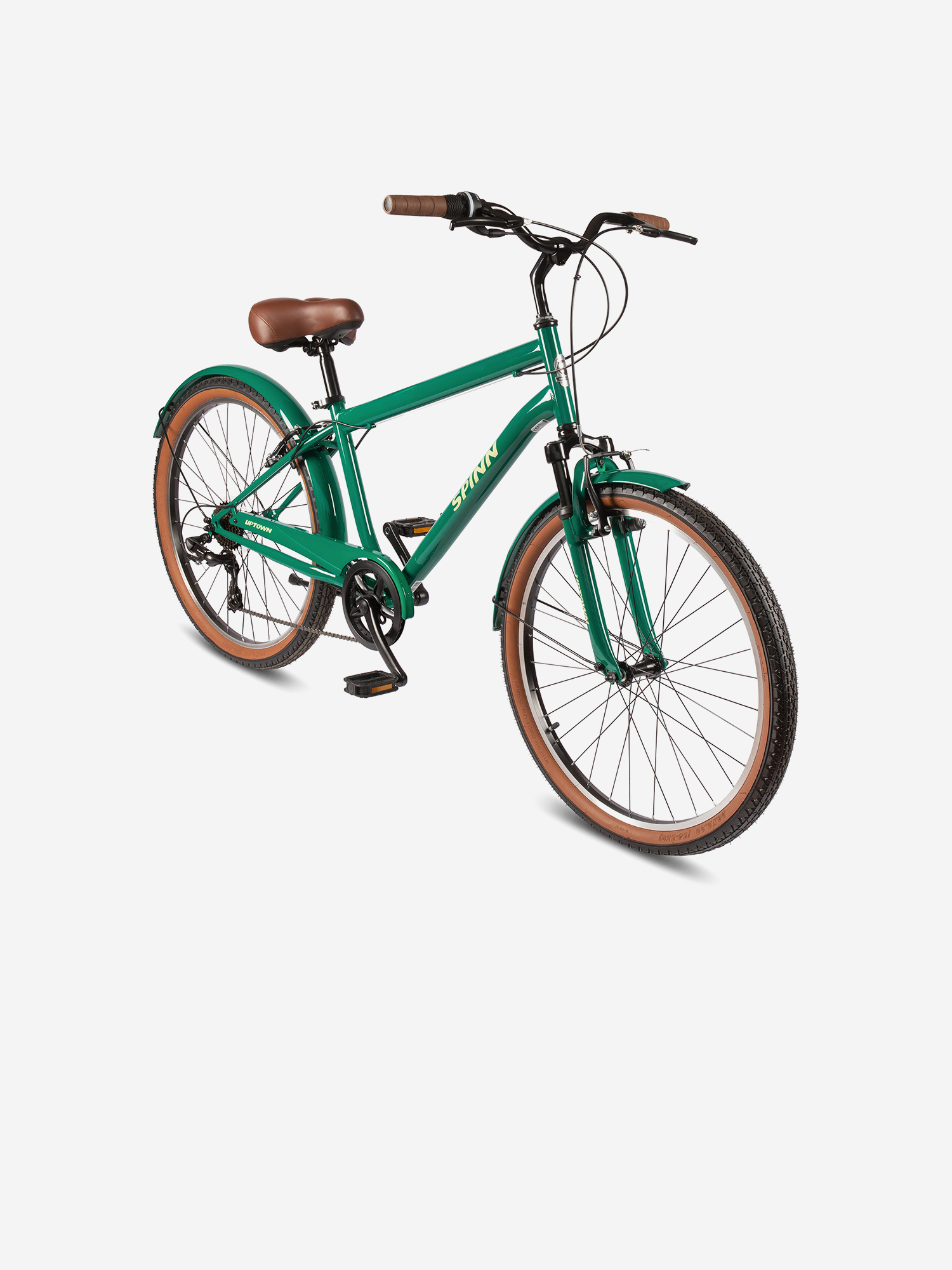Изображение товара Велосипед мужской скоростной Spinn Uptown Men 26" Pine Green, Зеленый/темно-зеленый