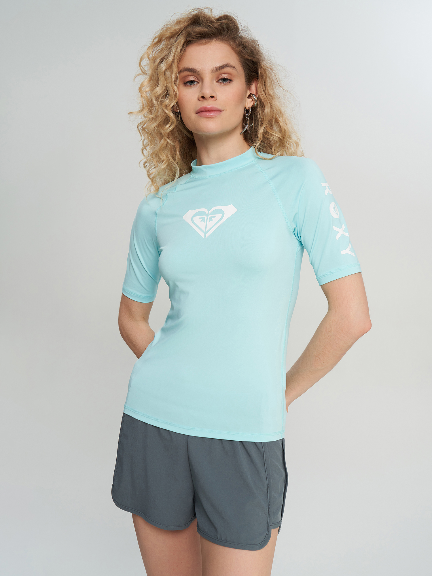 Изображение товара Рашгард женский Roxy Whole Hearted, Голубой