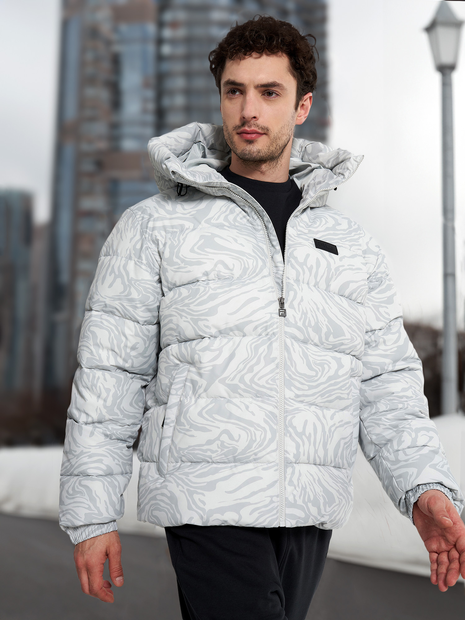 

Пуховик мужской FILA, Серый