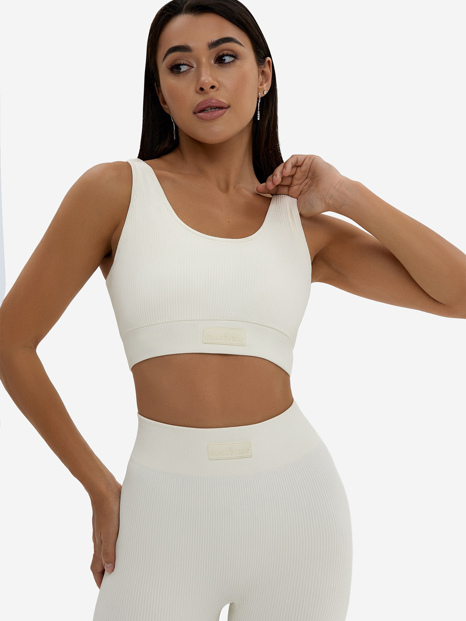 Изображение товара Спортивный топ Bona Fide Angel Top Milk, Белый