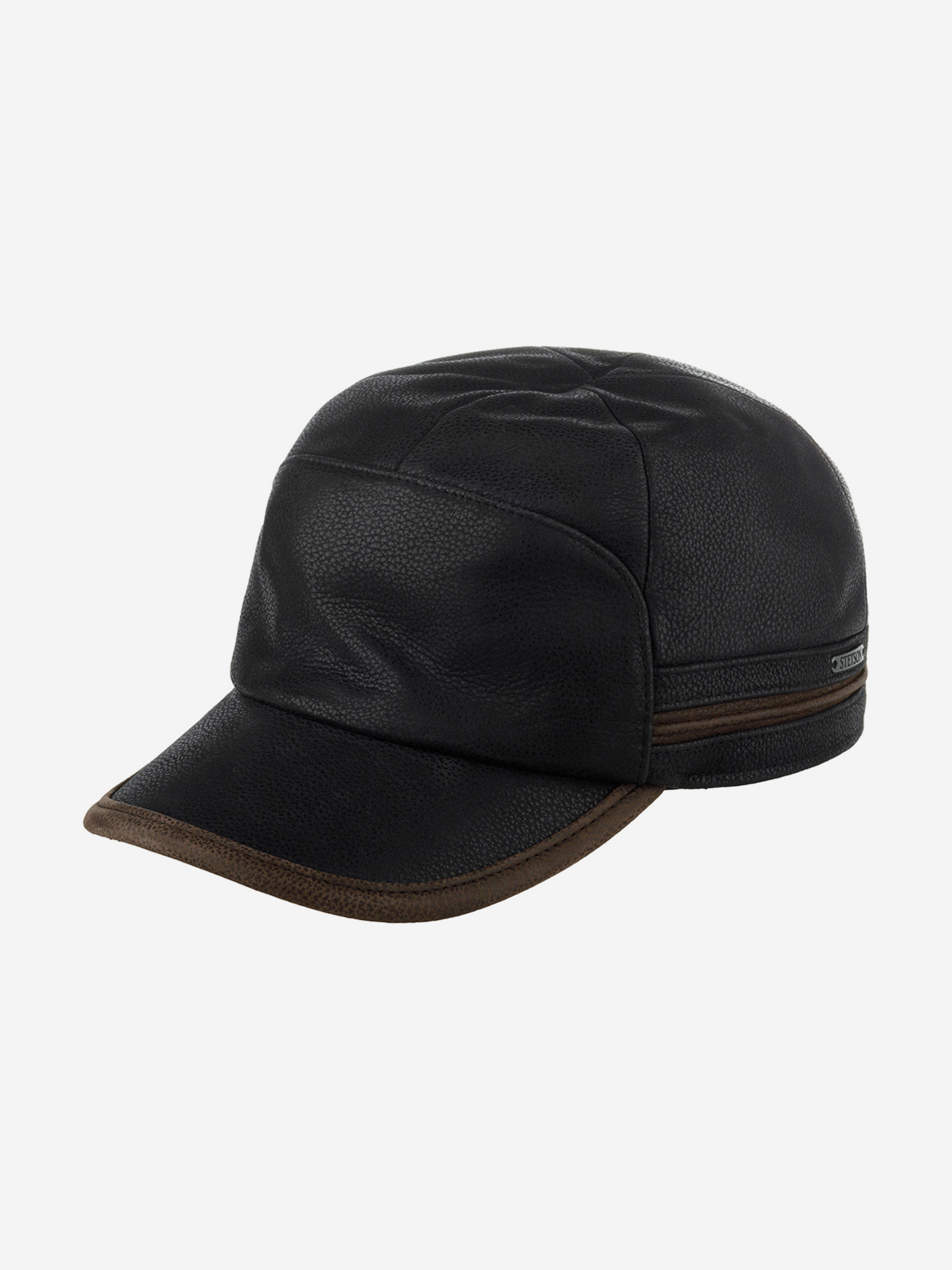 

Бейсболка STETSON 7777301 BASEBALL CAP COWHIDE EF (черный), Черный