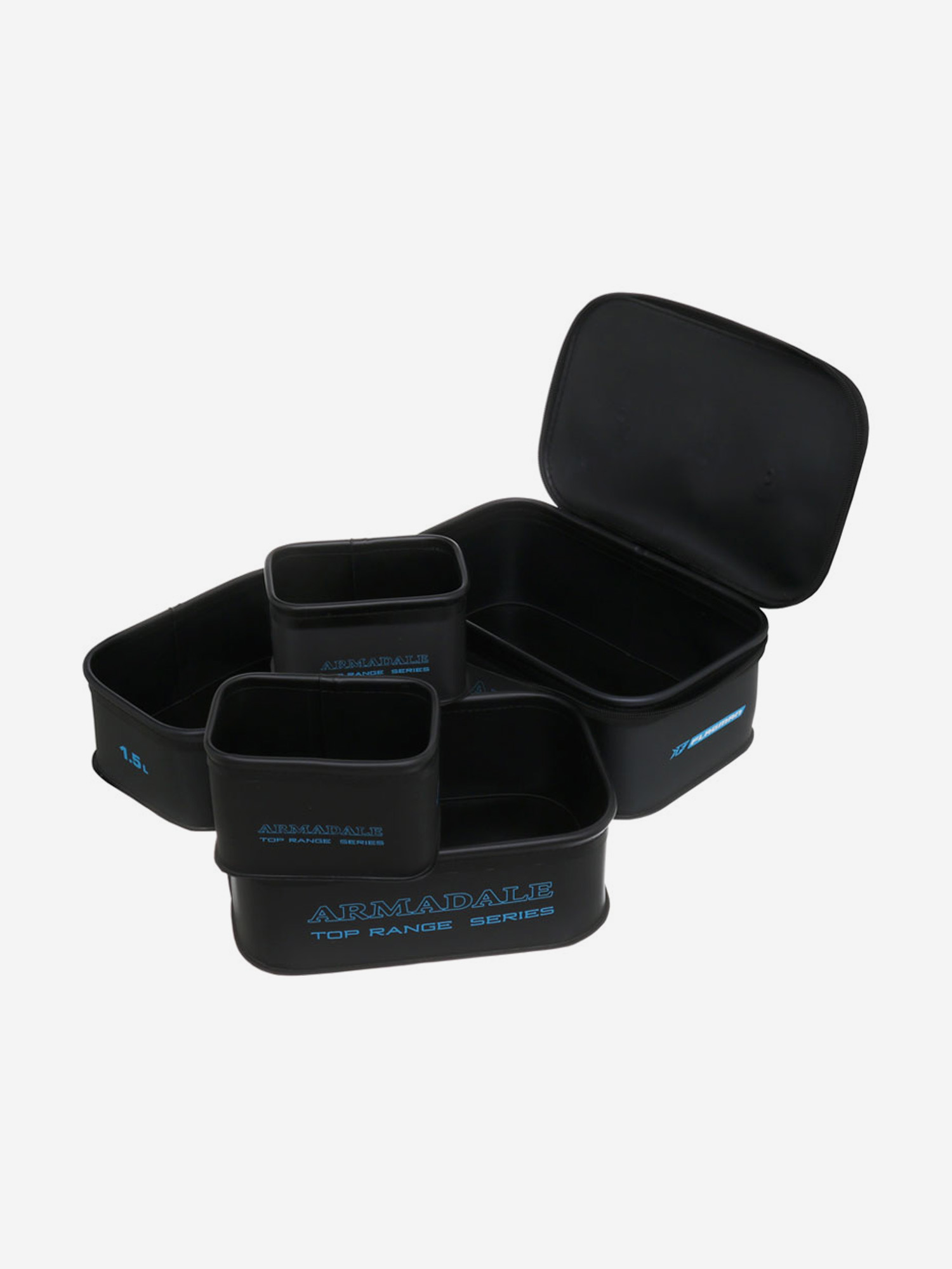 

FLAGMAN Набор емкостей Armadale Eva Top Range Series 27x18x10см 5шт, Черный