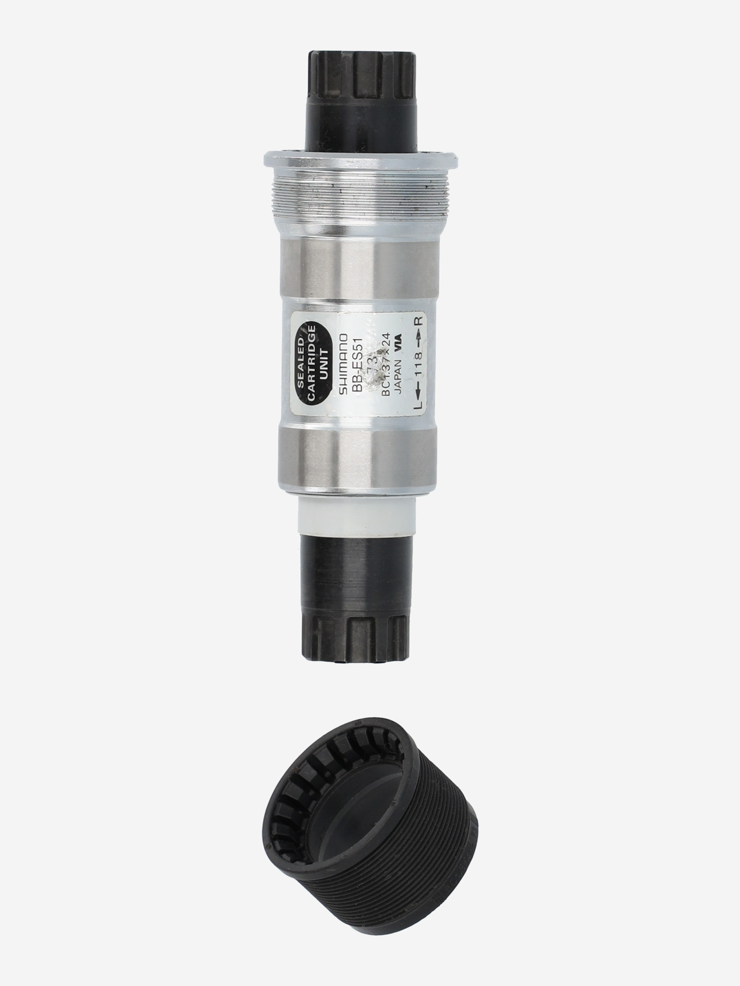 

Каретка для велосипеда Shimano BB-ES51 BC 1.37x24TPI, Серебряный