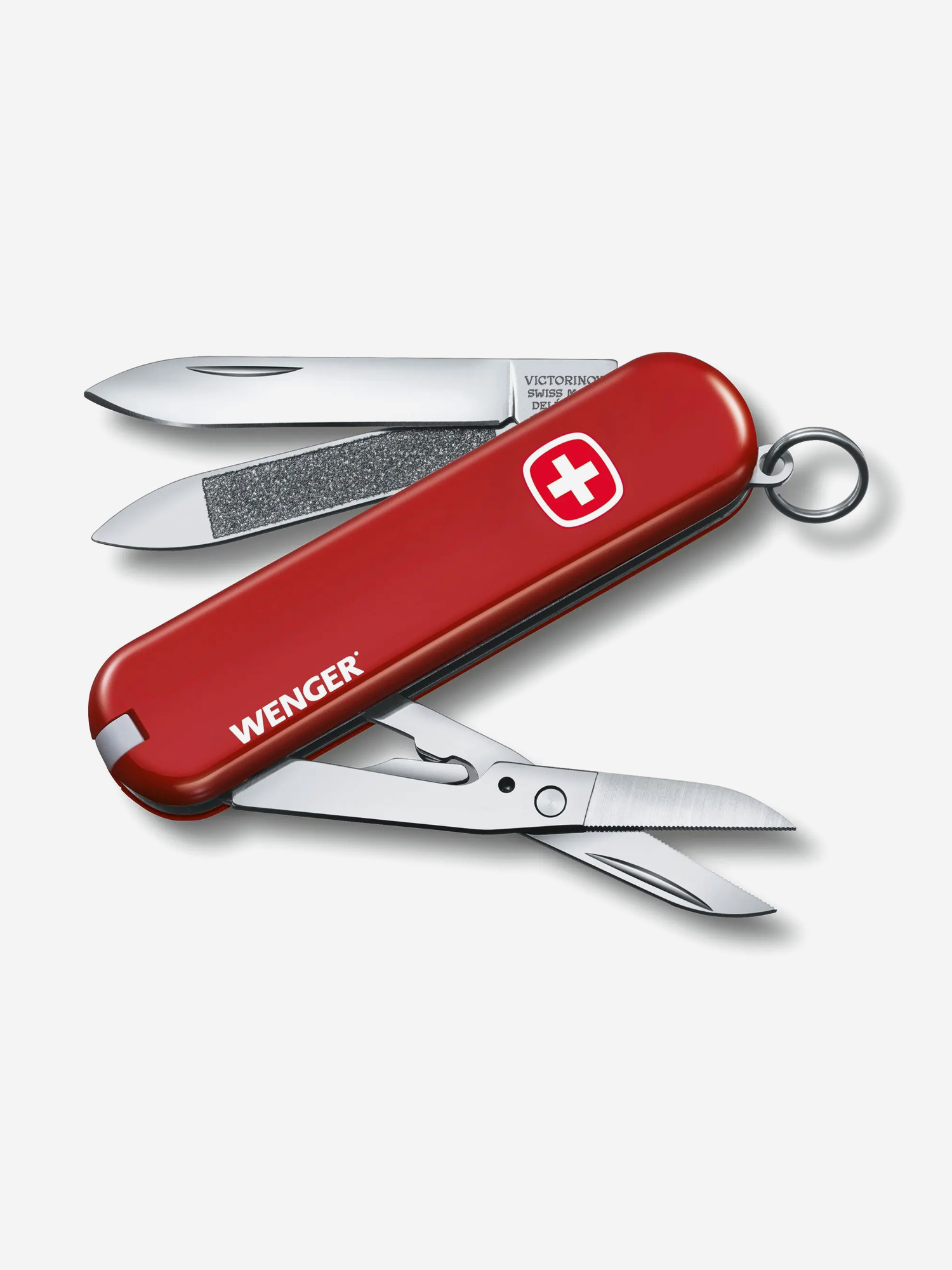 

Нож складной Victorinox Wenger, 65 мм, 7 функций, Красный