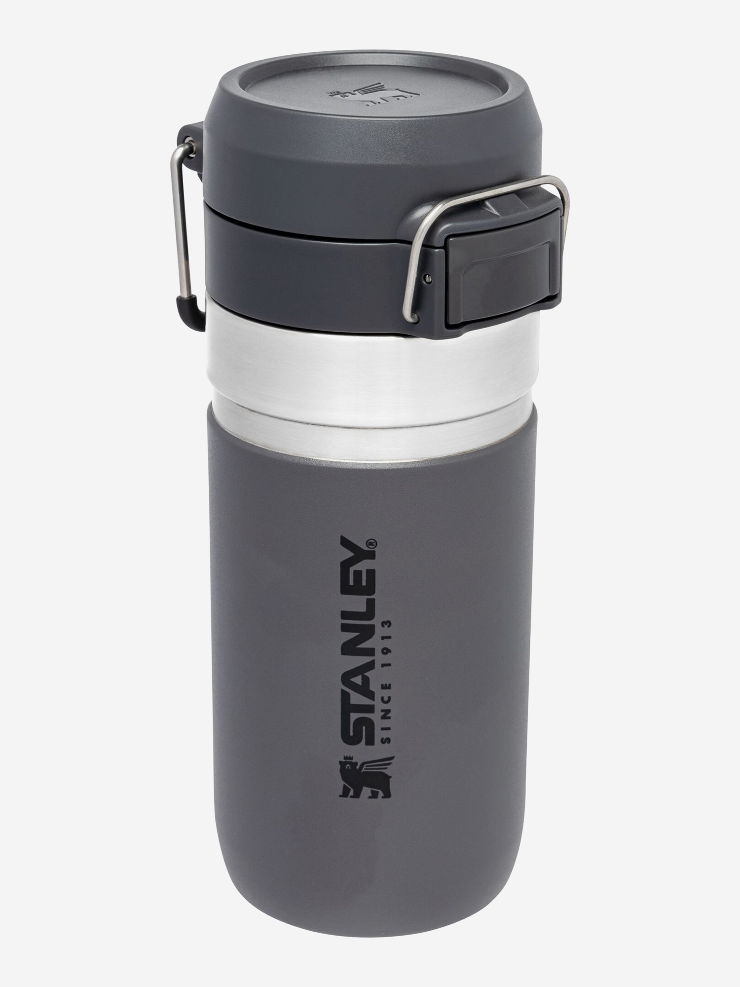 

Термобутылка Stanley GO Quick Flip, 470 мл, серая, Серый