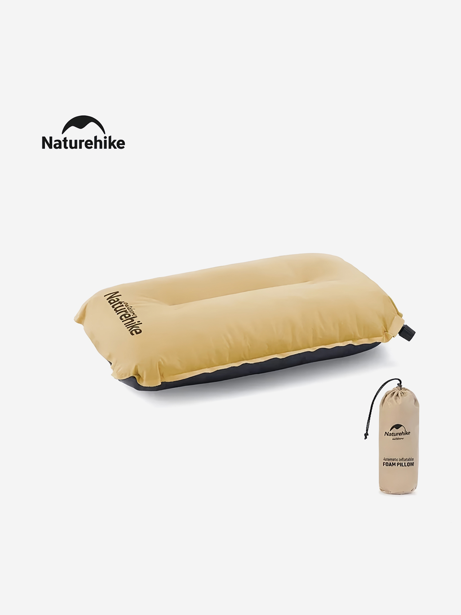 Изображение товара Подушка Naturehike, самонадувная, бежевая, Бежевый