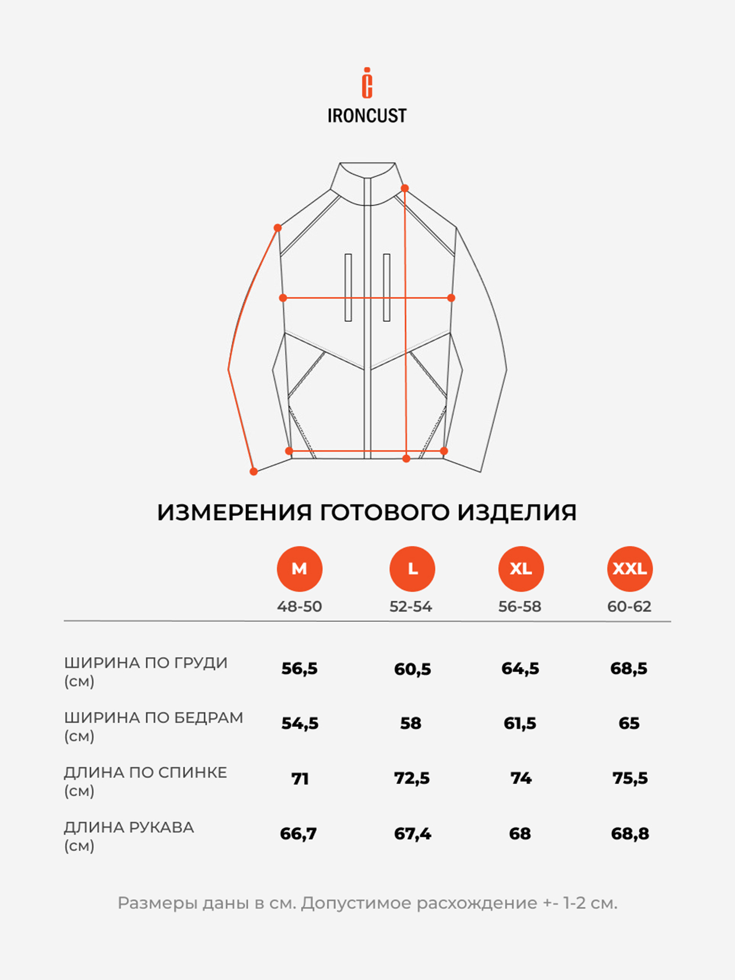 Толстовка на молнии флисовая кофта IRONCUST, Синий TMS-48YXDII1I-8, размер 48-50 - фото 9