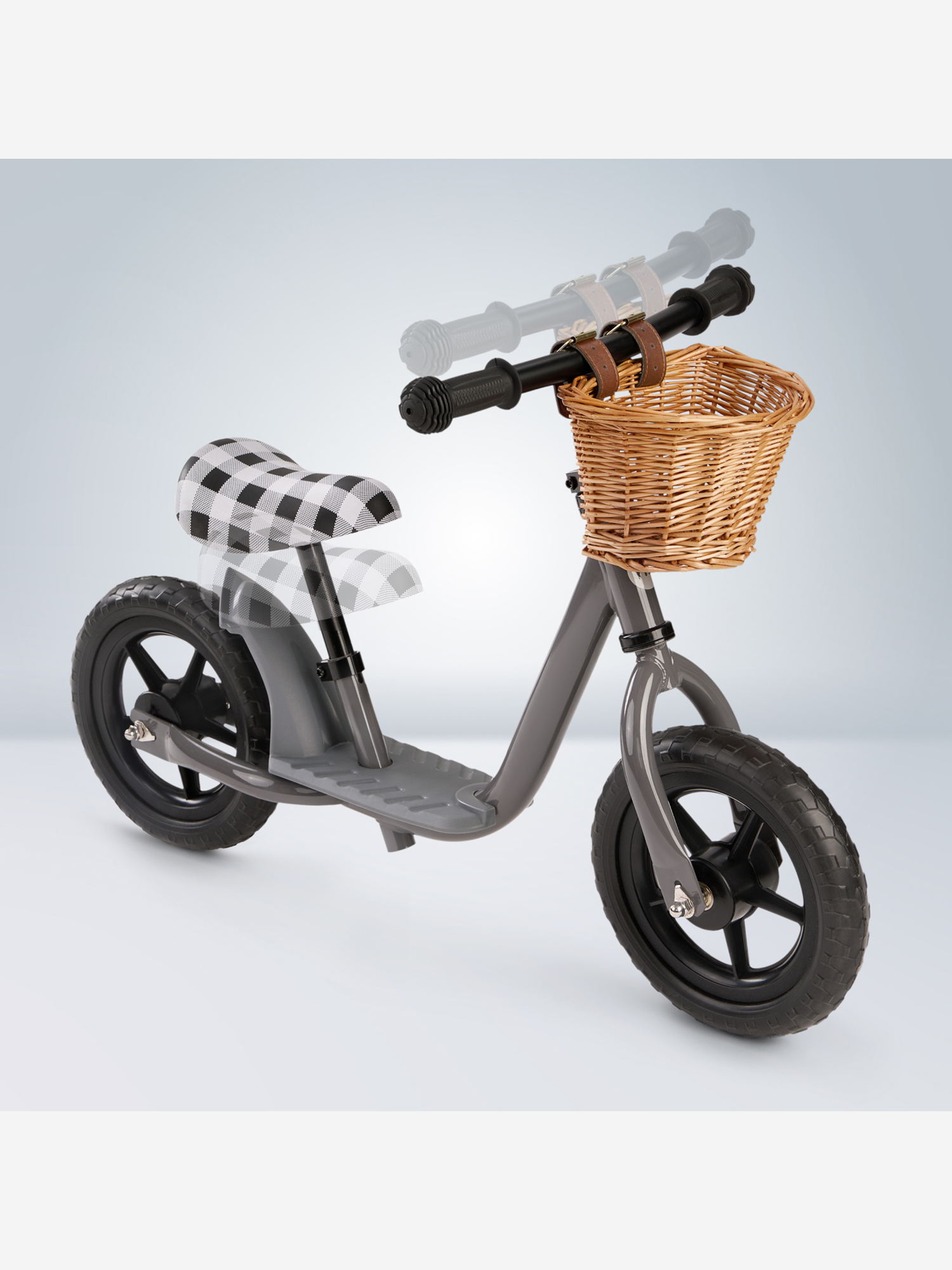 

Беговел детский HAPPY BABY JOURNEY, Серый