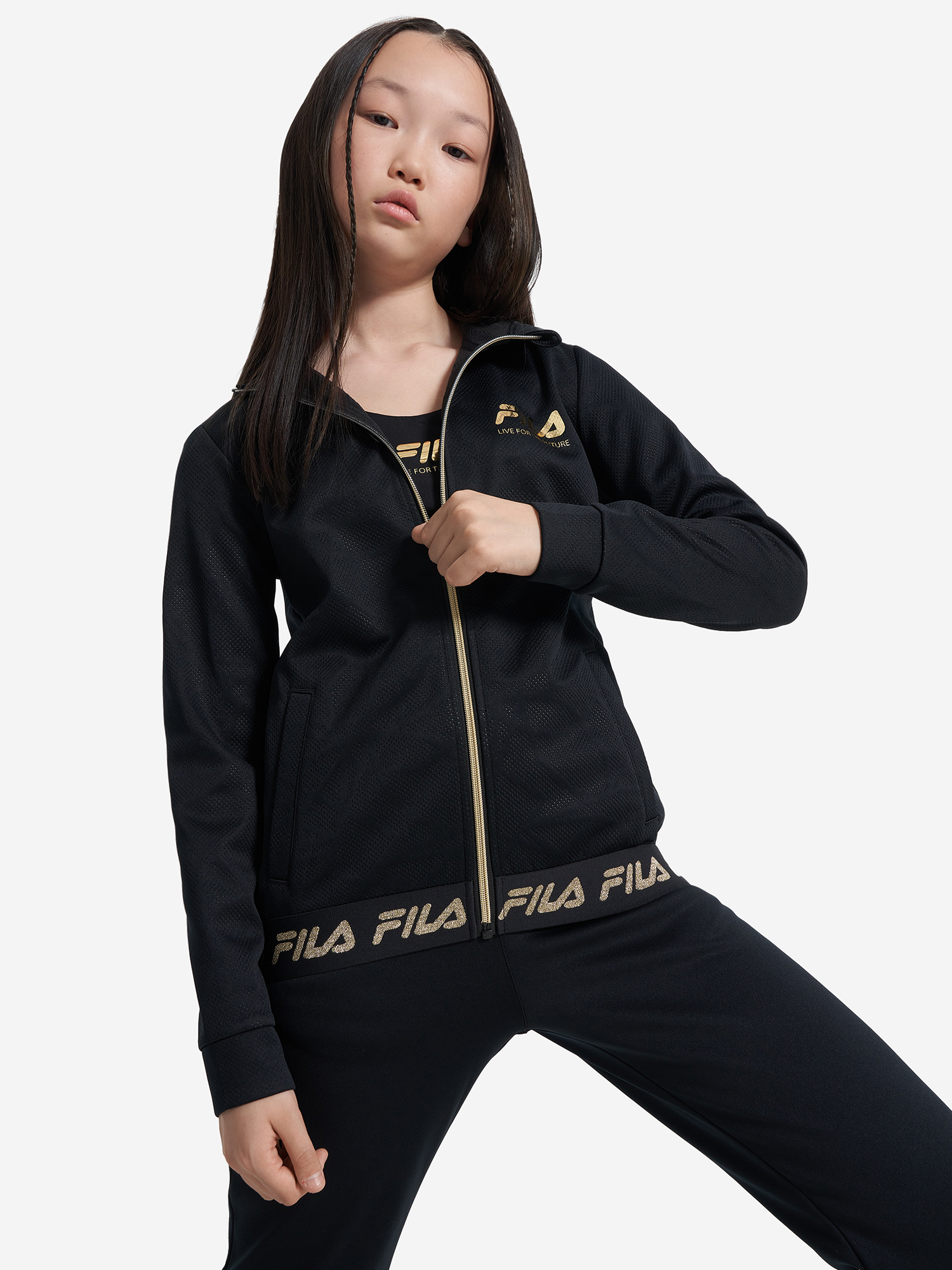 

Толстовка для девочек FILA, Черный