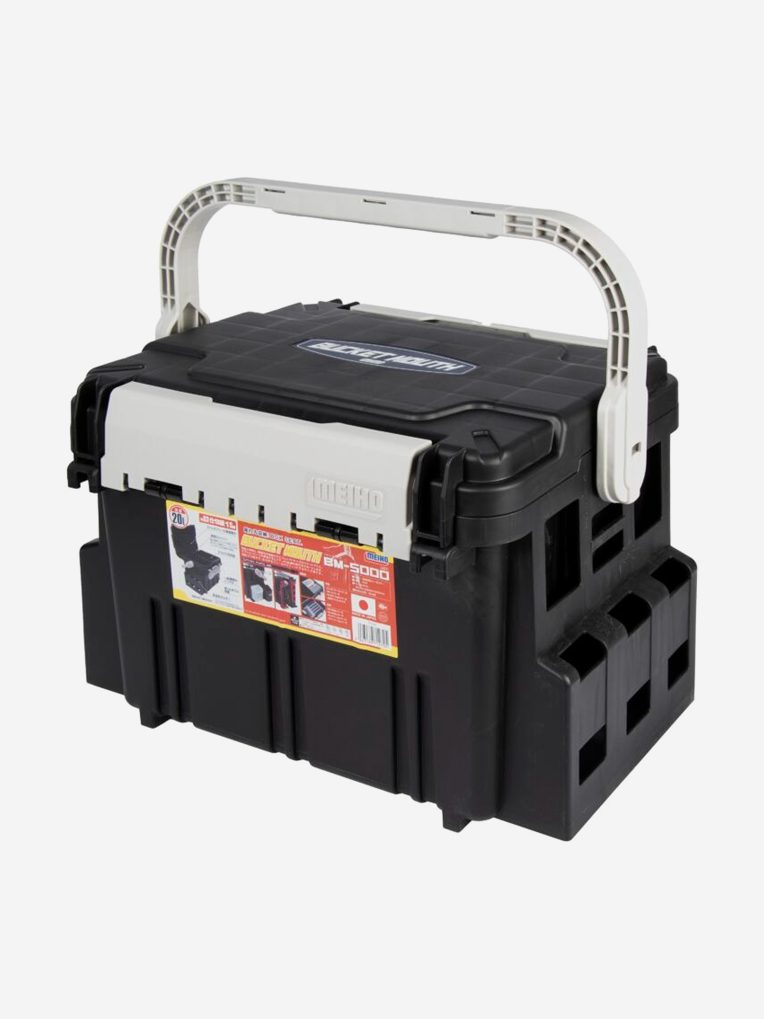 

Ящик рыболовный Meiho BUCKET MOUTH BM-5000 черный 440х293х29, Черный