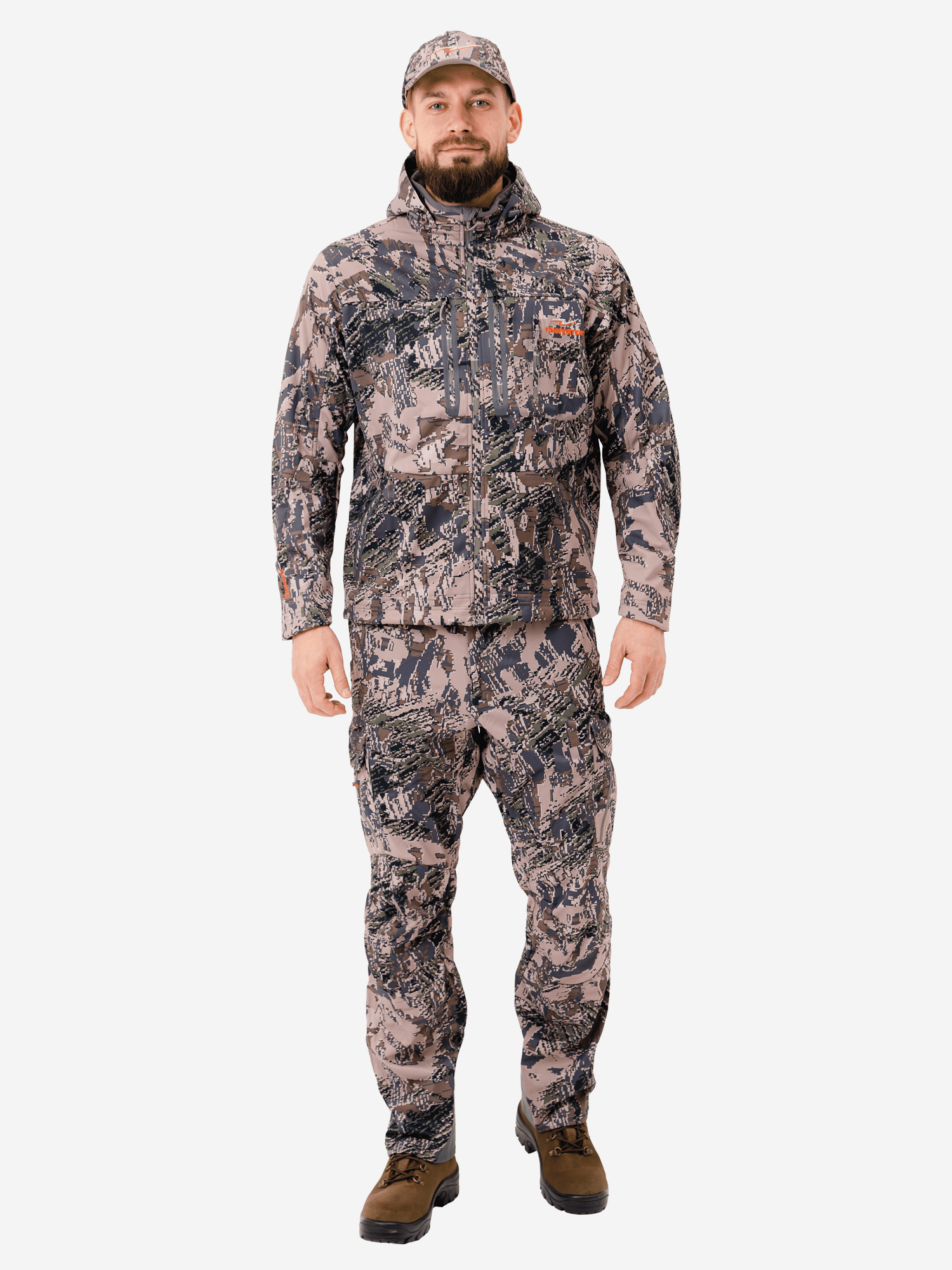 Изображение товара King Hunter WIND костюм для охоты и рыбалки Камо Грей демисезон LV