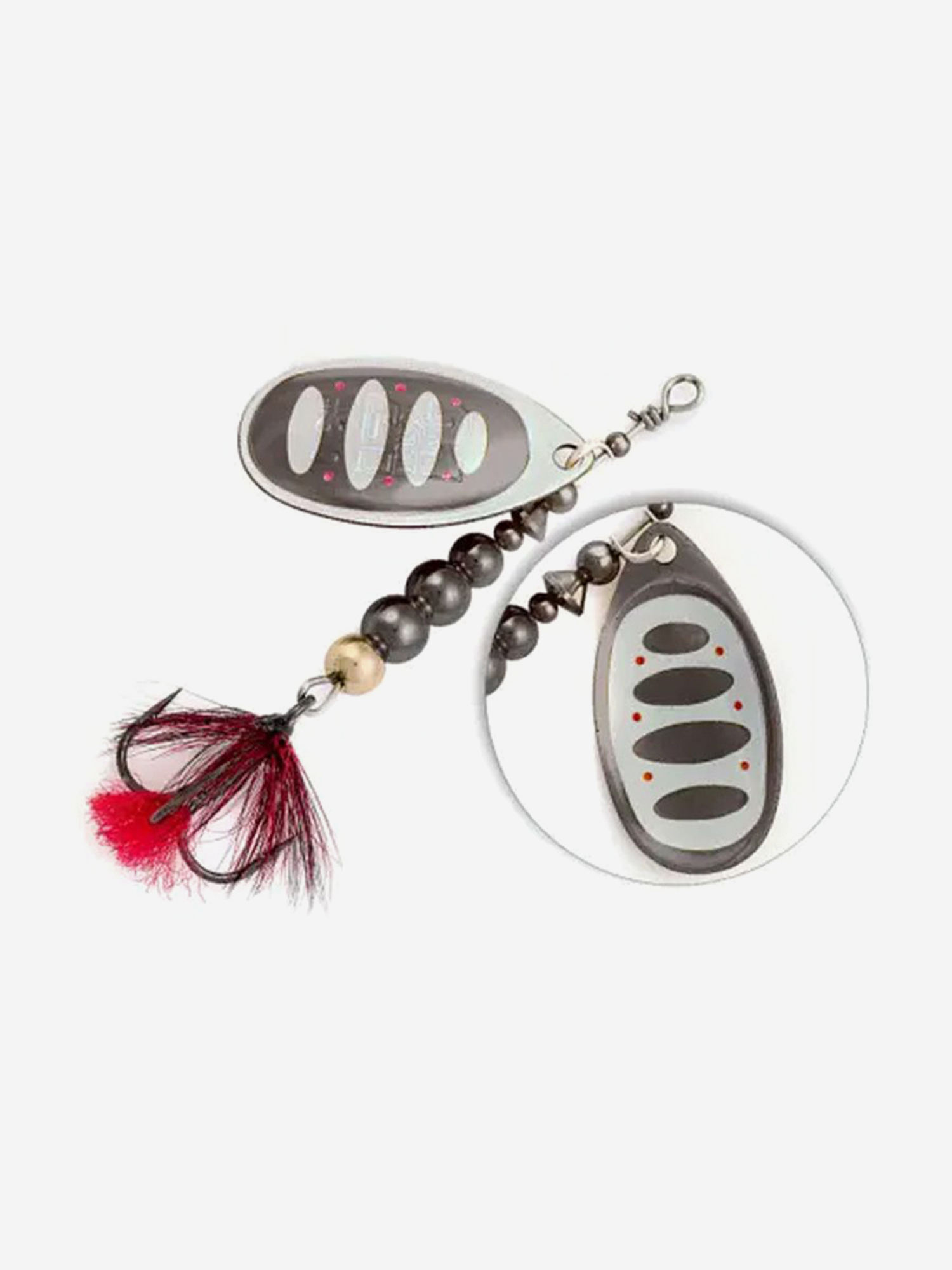 Изображение товара Блесна вертушка Pontoon21 BALL CONCEPT #2 6 см 4.7 г серебристый черный