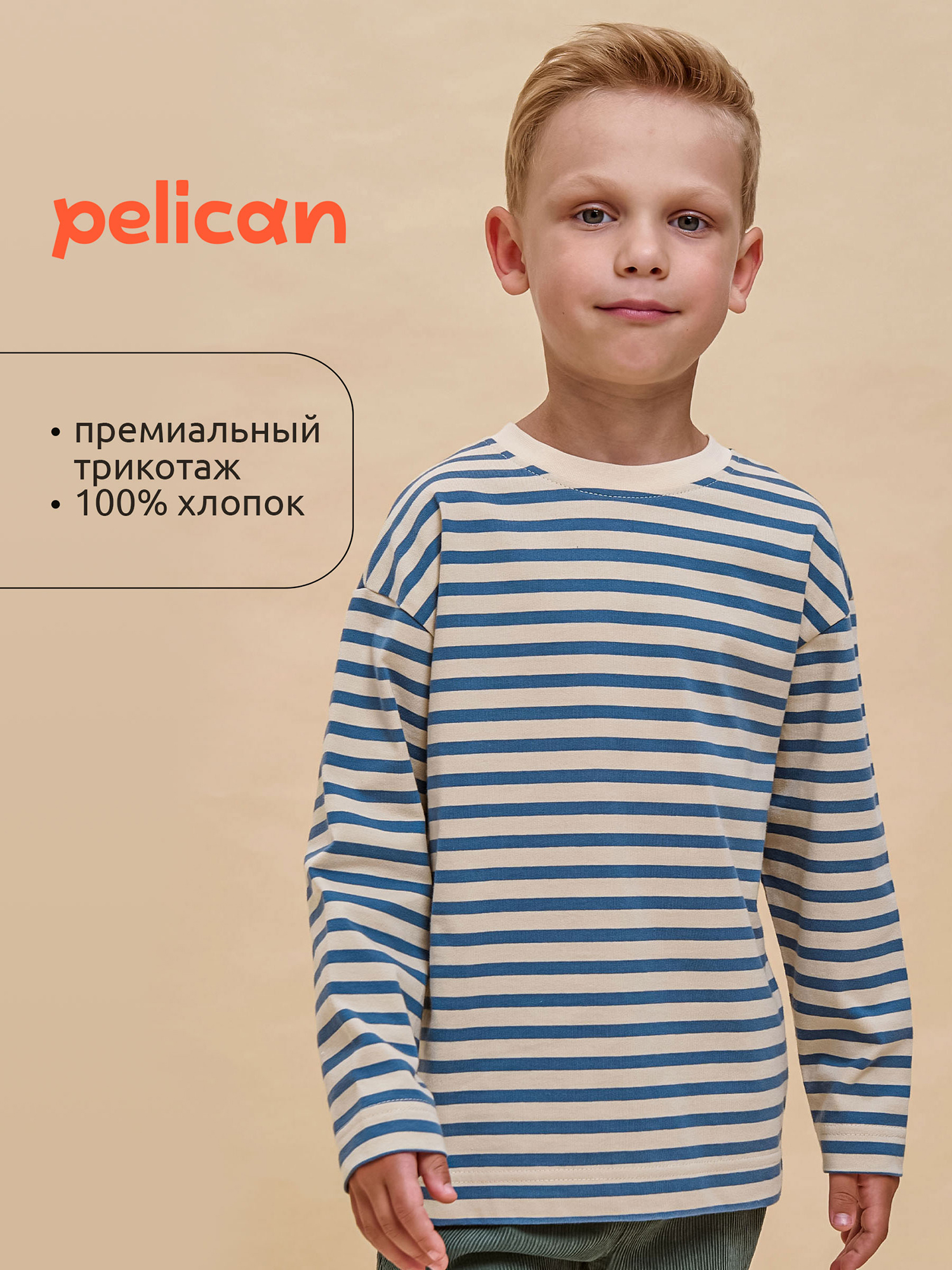 

Свитшот, джемпер для мальчиков Pelican, Голубой