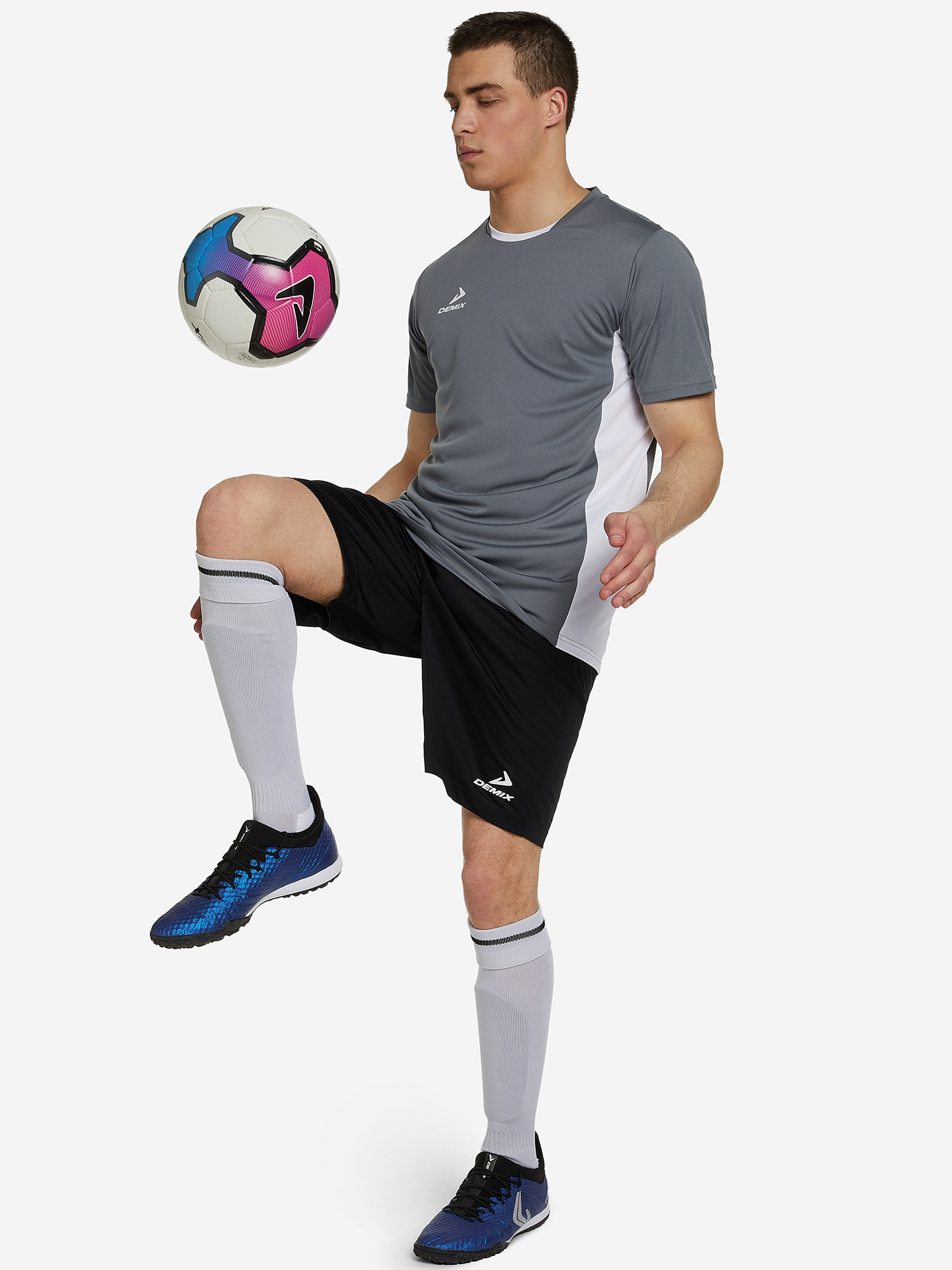 фото Футболка мужская demix matchday, серый