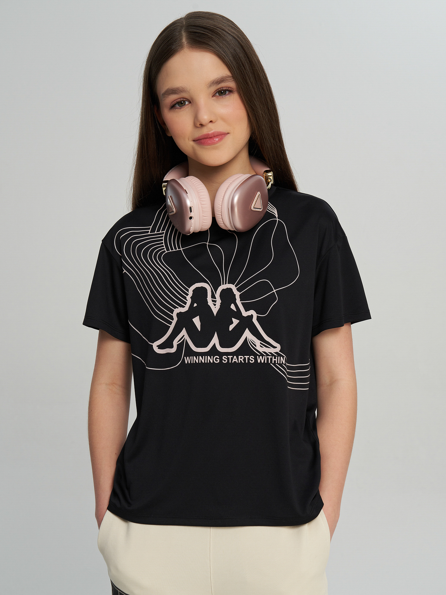 Футболка Kappa, черный, арт. 145768KAP-99